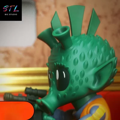 greedo chibi stl star wars impresion 3d