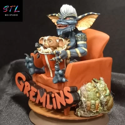 gremlins diorama stl impresion 3d figuras