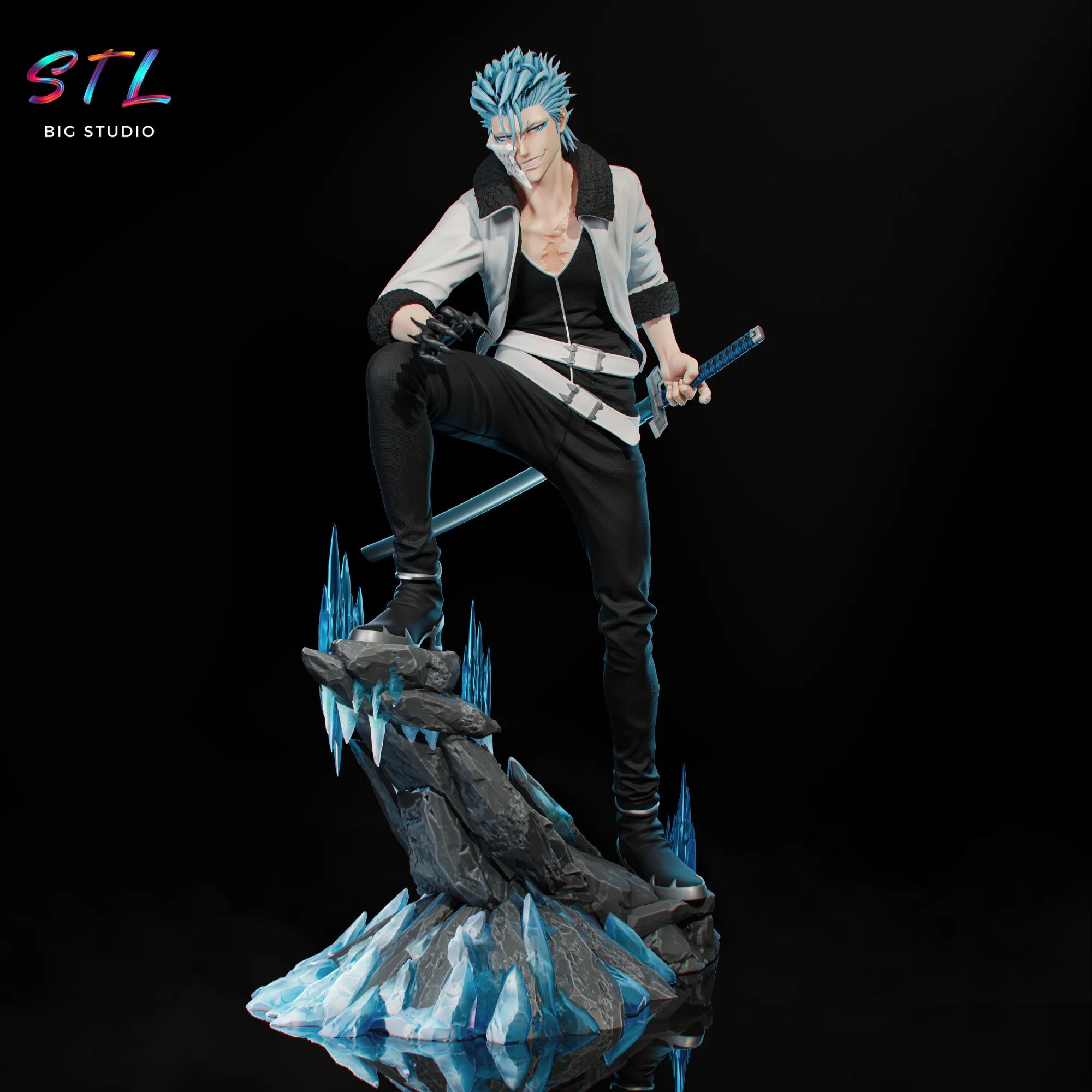 grimmjow stl bleach impresion 3d