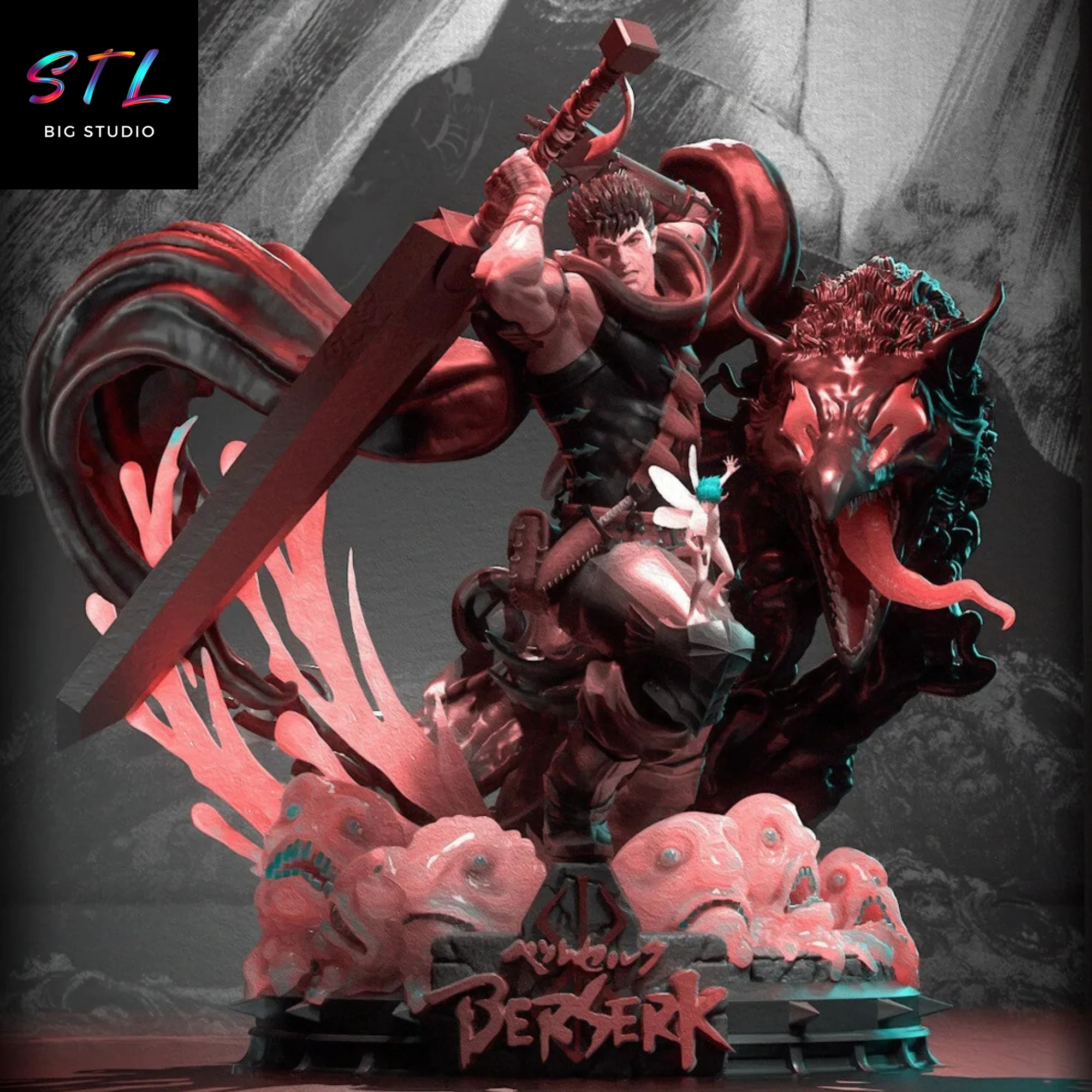 guts stl impresion 3d berserk