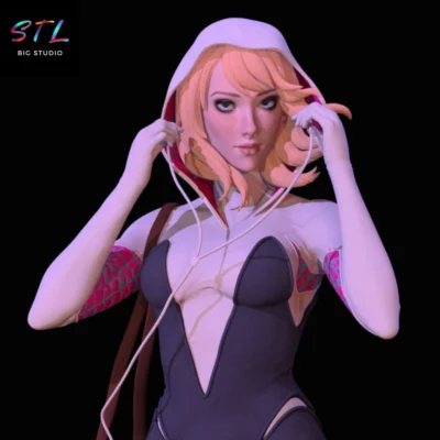 gwen stacy stl spider-gwen para impresion 3d