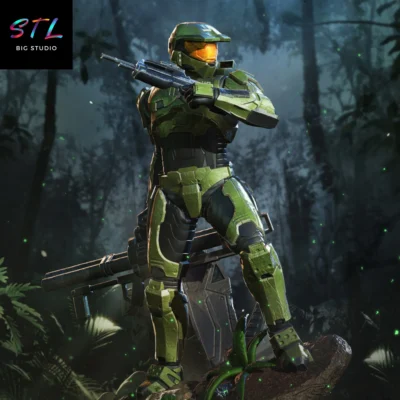 halo master chief stl impresion 3d
