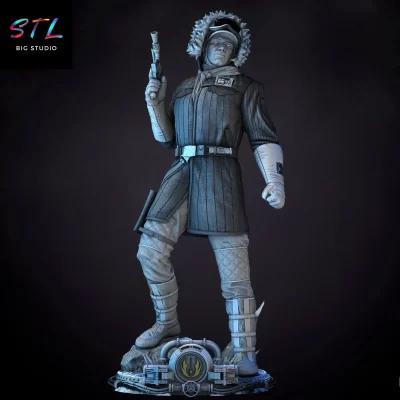 han solo stl star wars figura impresion 3d