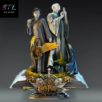 harry potter y voldemort stl para impresion 3d