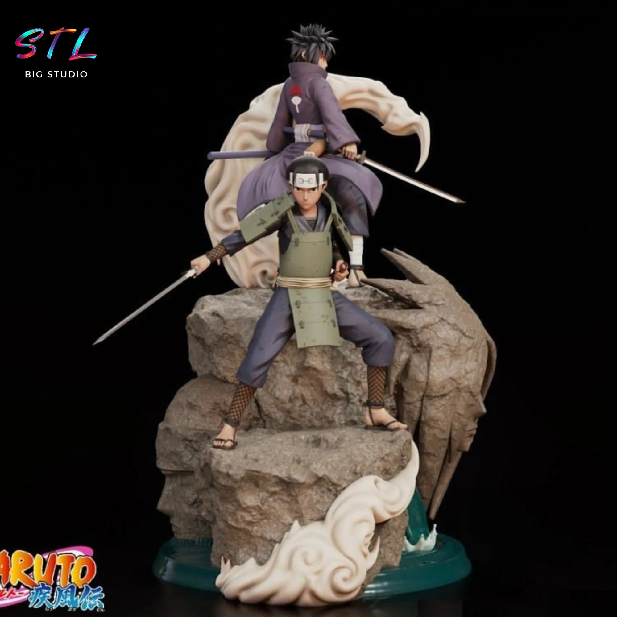 hashirama y madara stl impresion 3d naruto shippuden