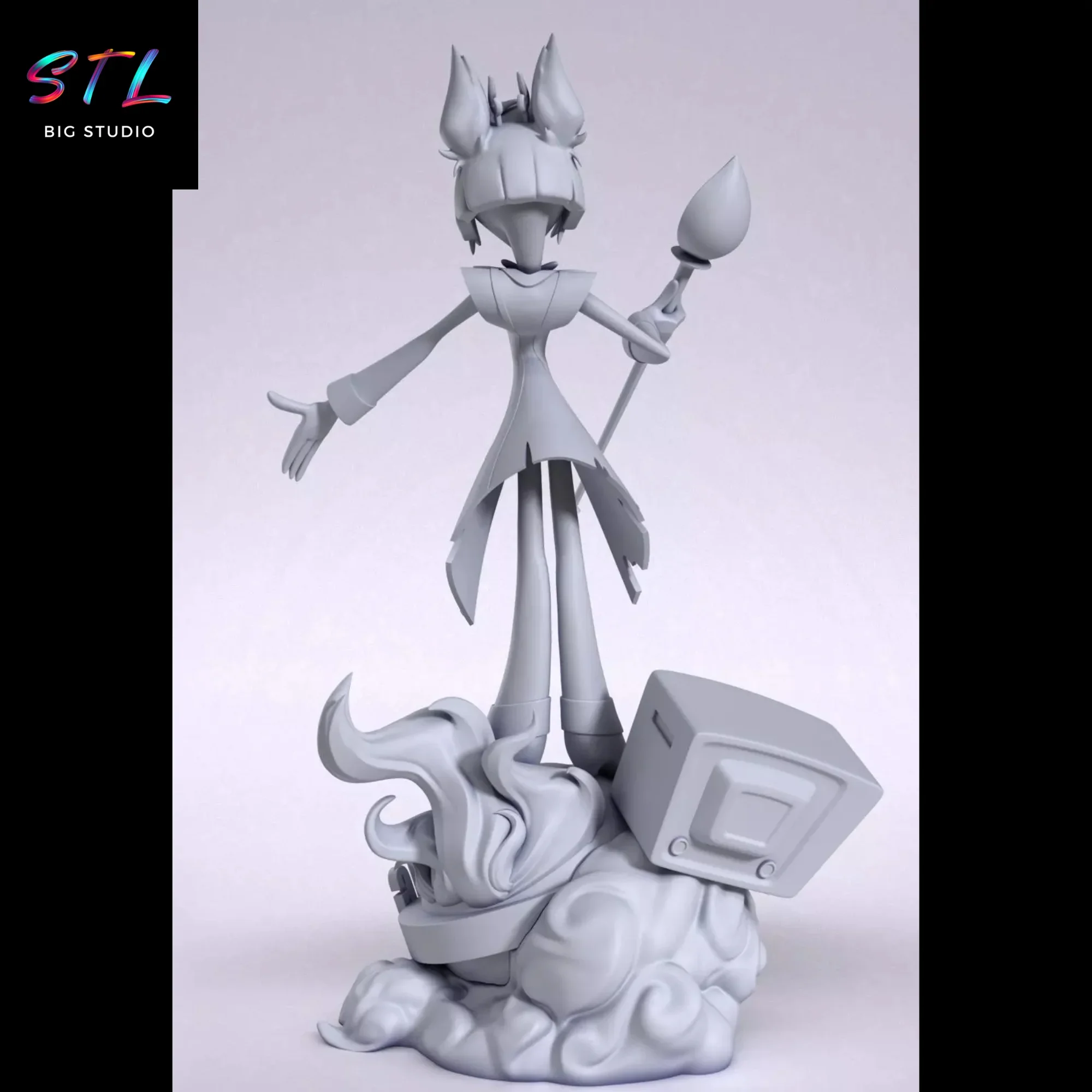 hazbin hotel stl alastor figura impresion 3d hazbin hotel stl alastor figura impresion 3d