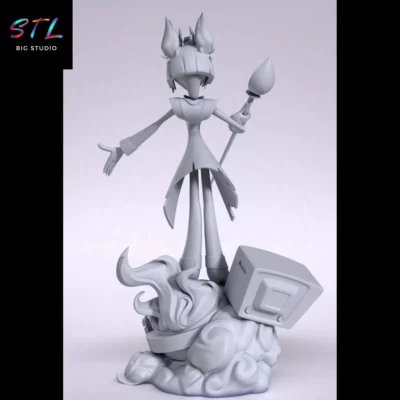 hazbin hotel stl alastor figura impresion 3d