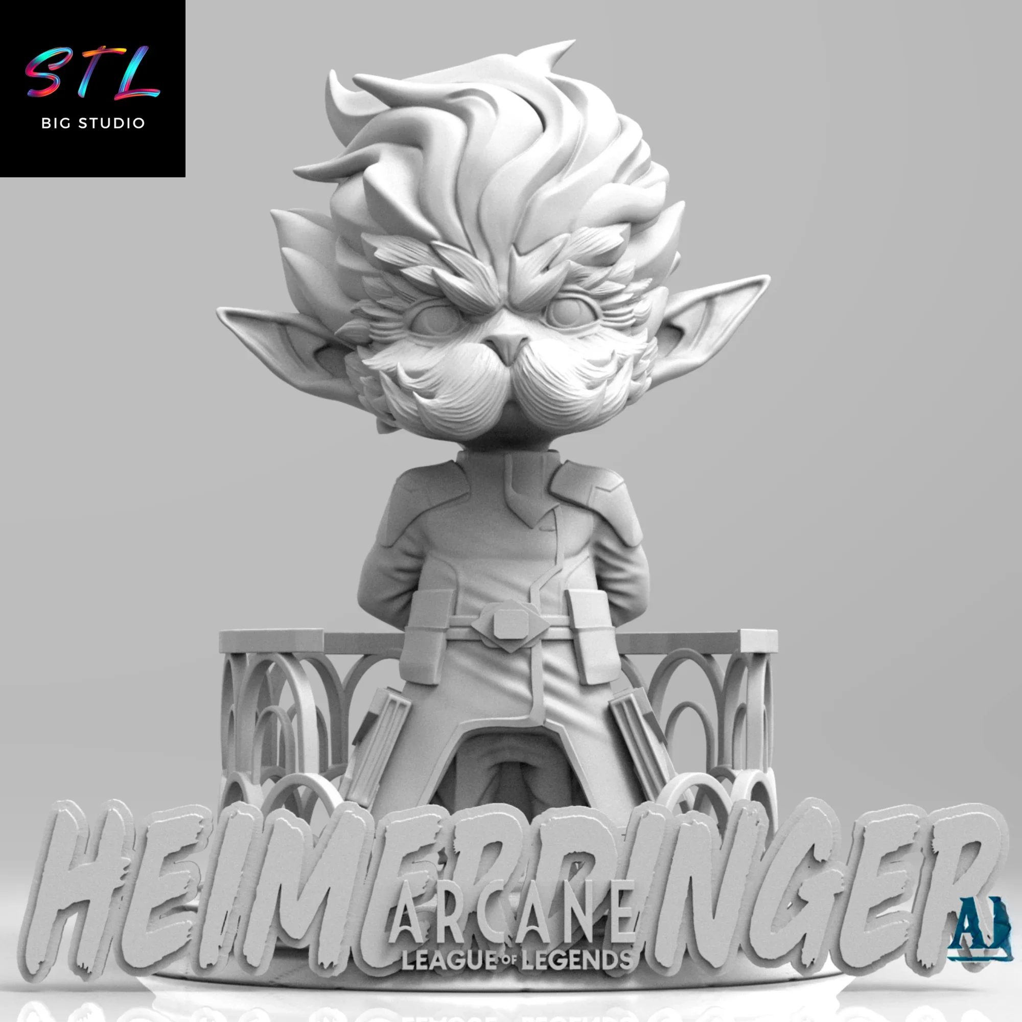 heimerdinger stl league of legends impresion 3d