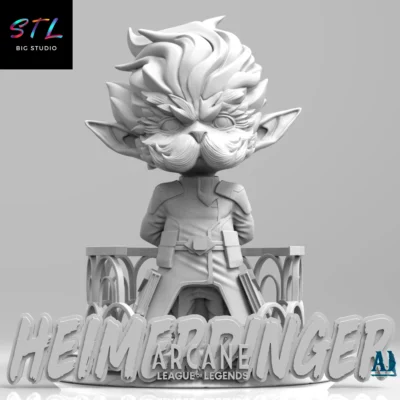heimerdinger stl league of legends impresion 3d