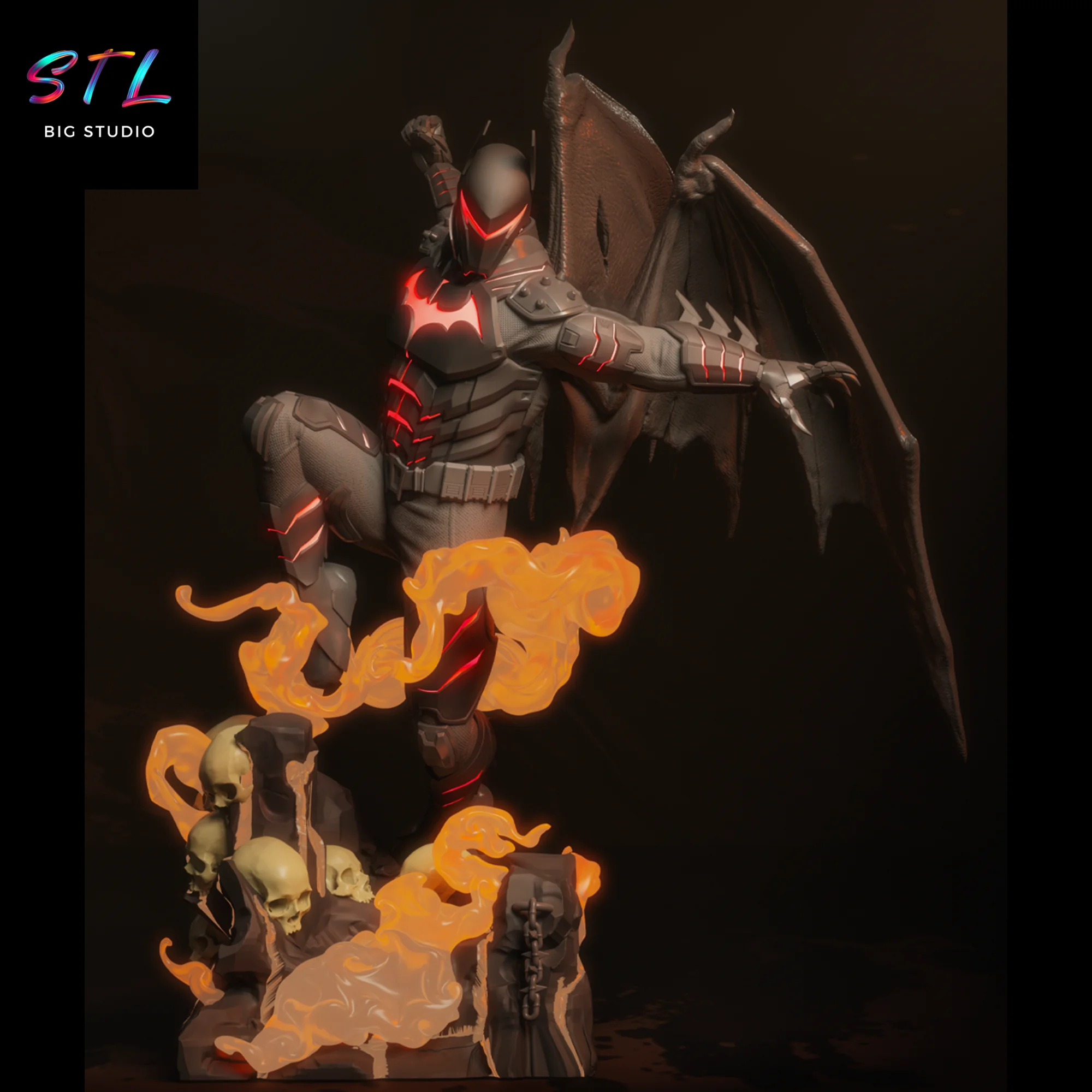 hellbat stl impresion 3d batman