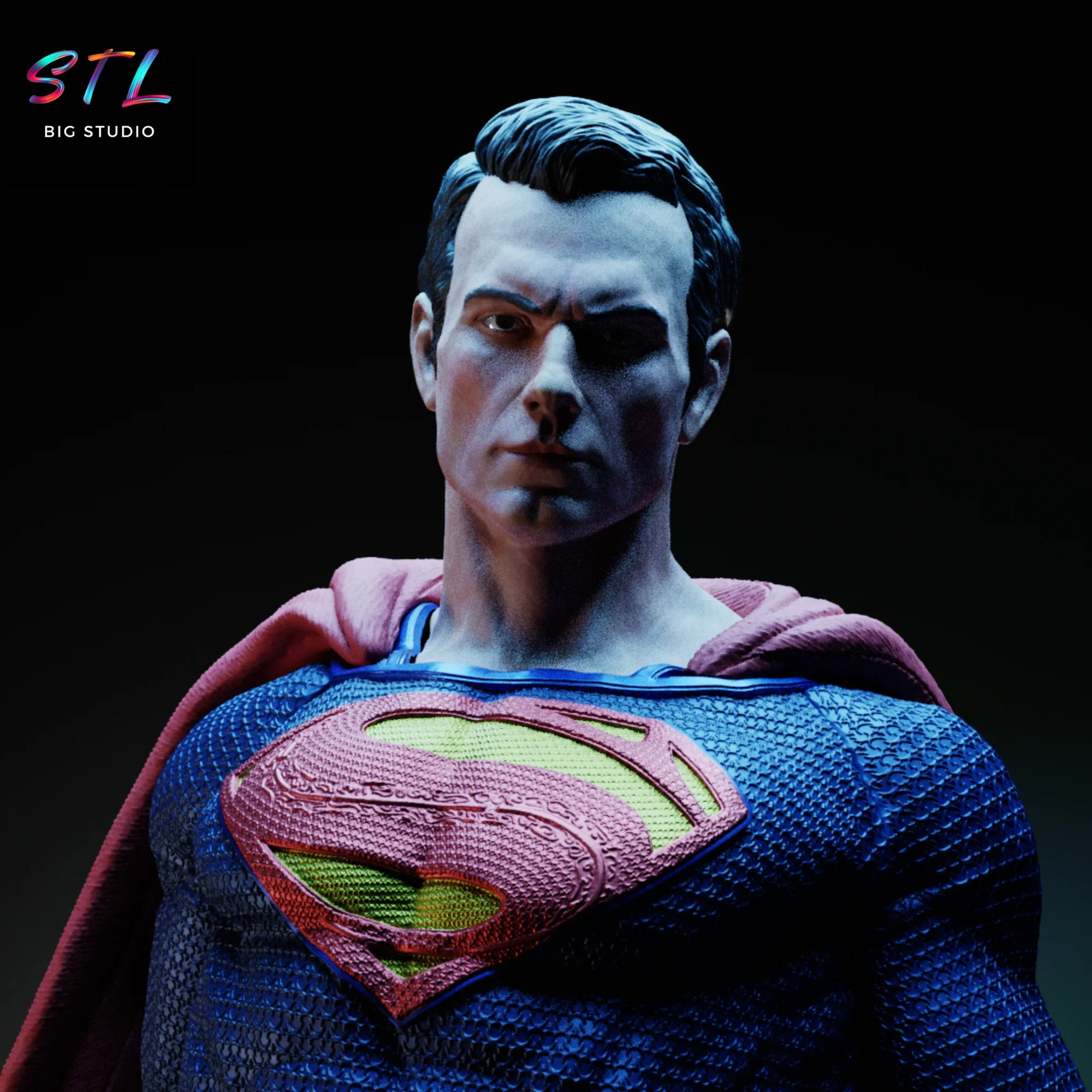 henry cavill stl superman para impresion 3d dc henry cavill stl superman para impresion 3d dc