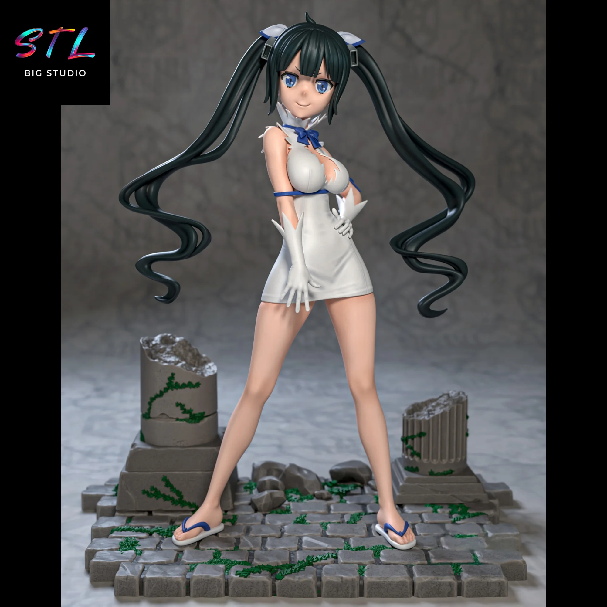 hestia stl danmachi para impresion 3d