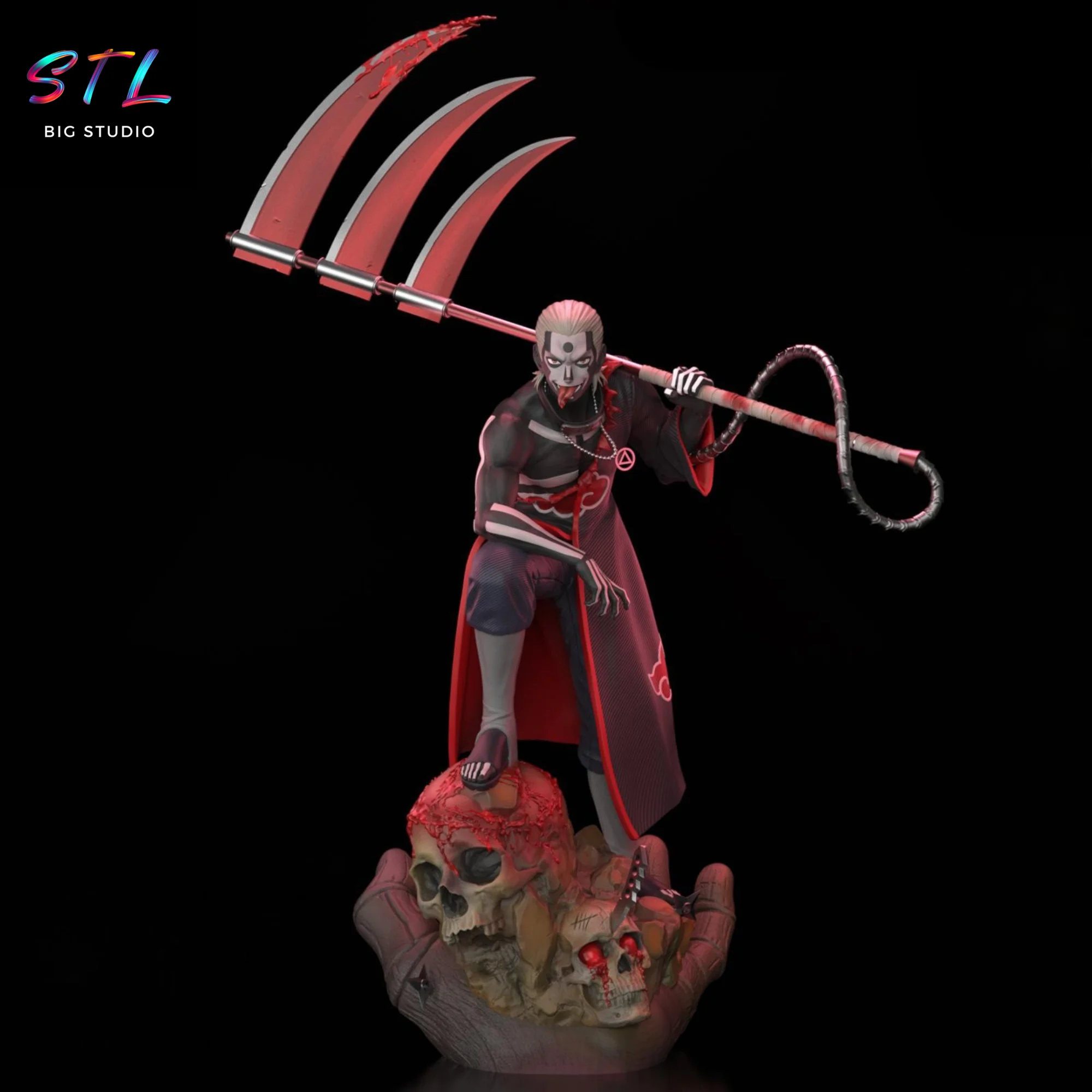 hidan stl naruto shippuden para impresion 3d