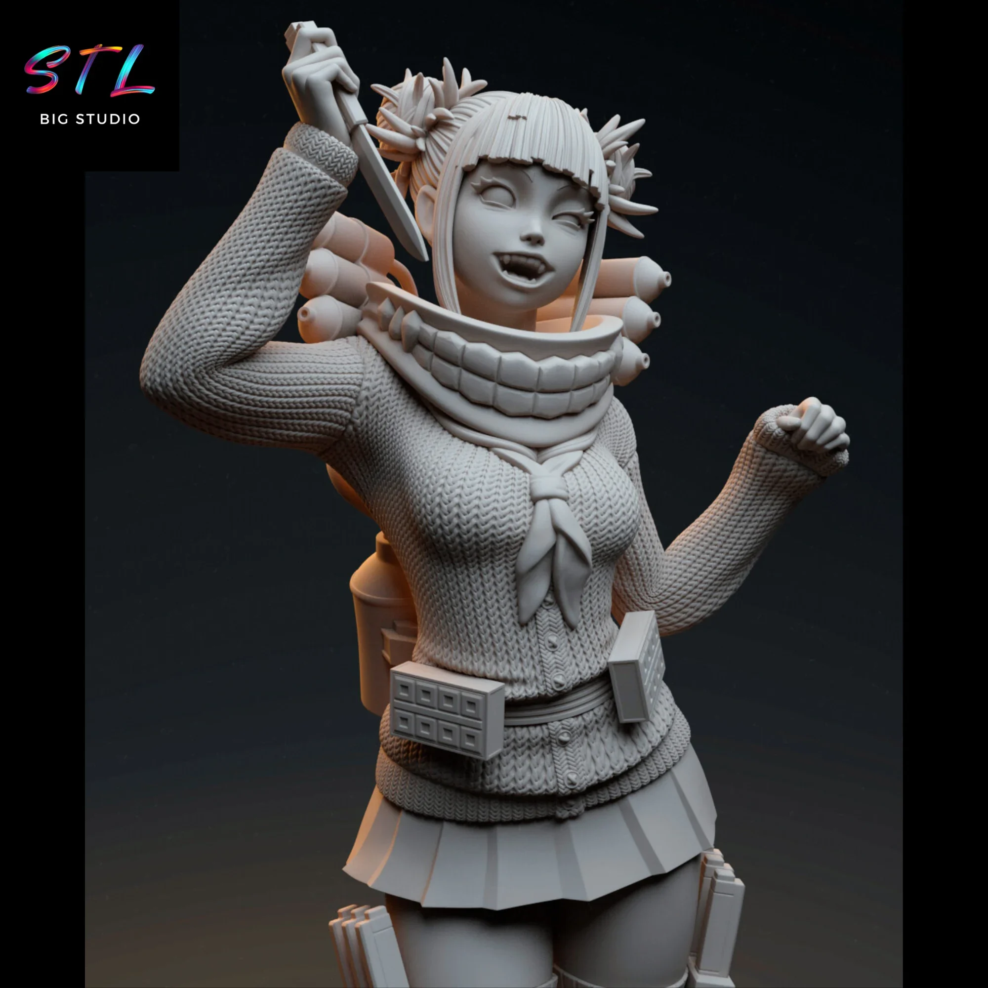 himiko toga stl my hero academia impresion 3d himiko toga stl my hero academia impresion 3d