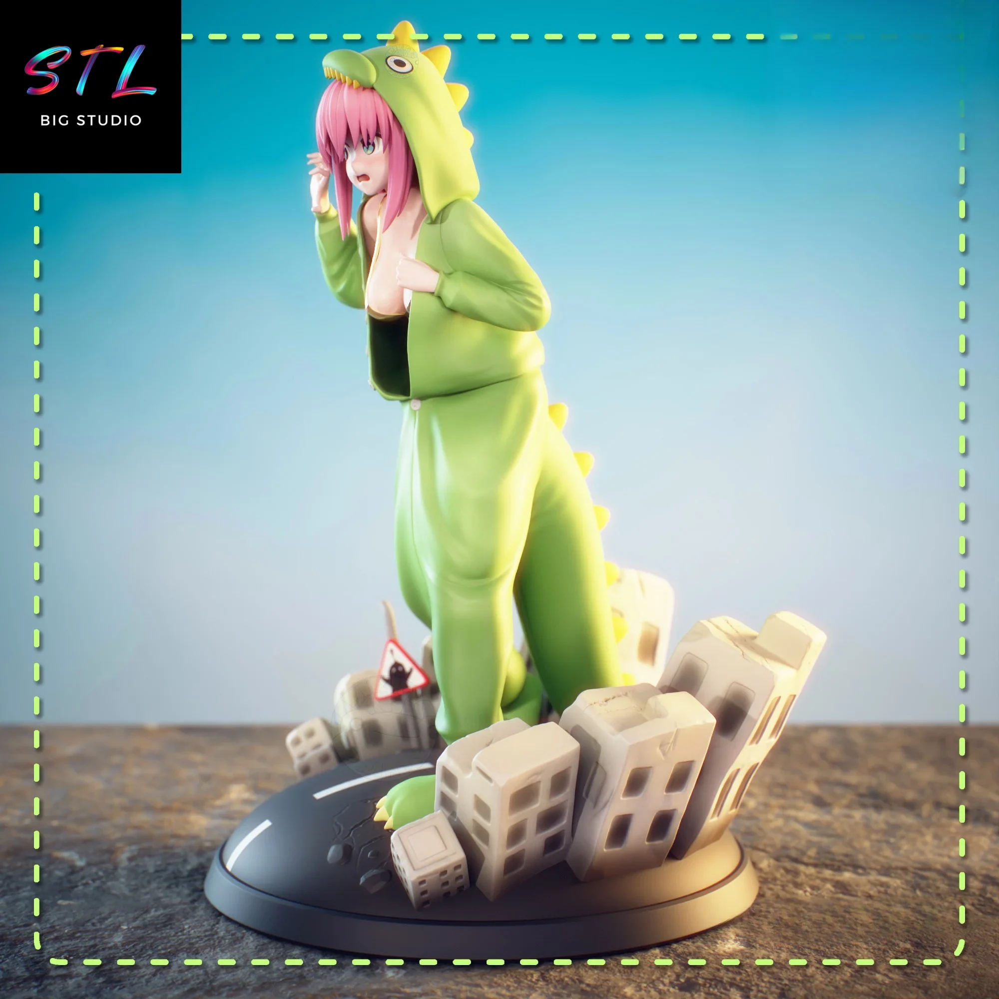 hitori gotoh stl impresion 3d figura bocchi the rock hitori gotoh stl impresion 3d figura bocchi the rock