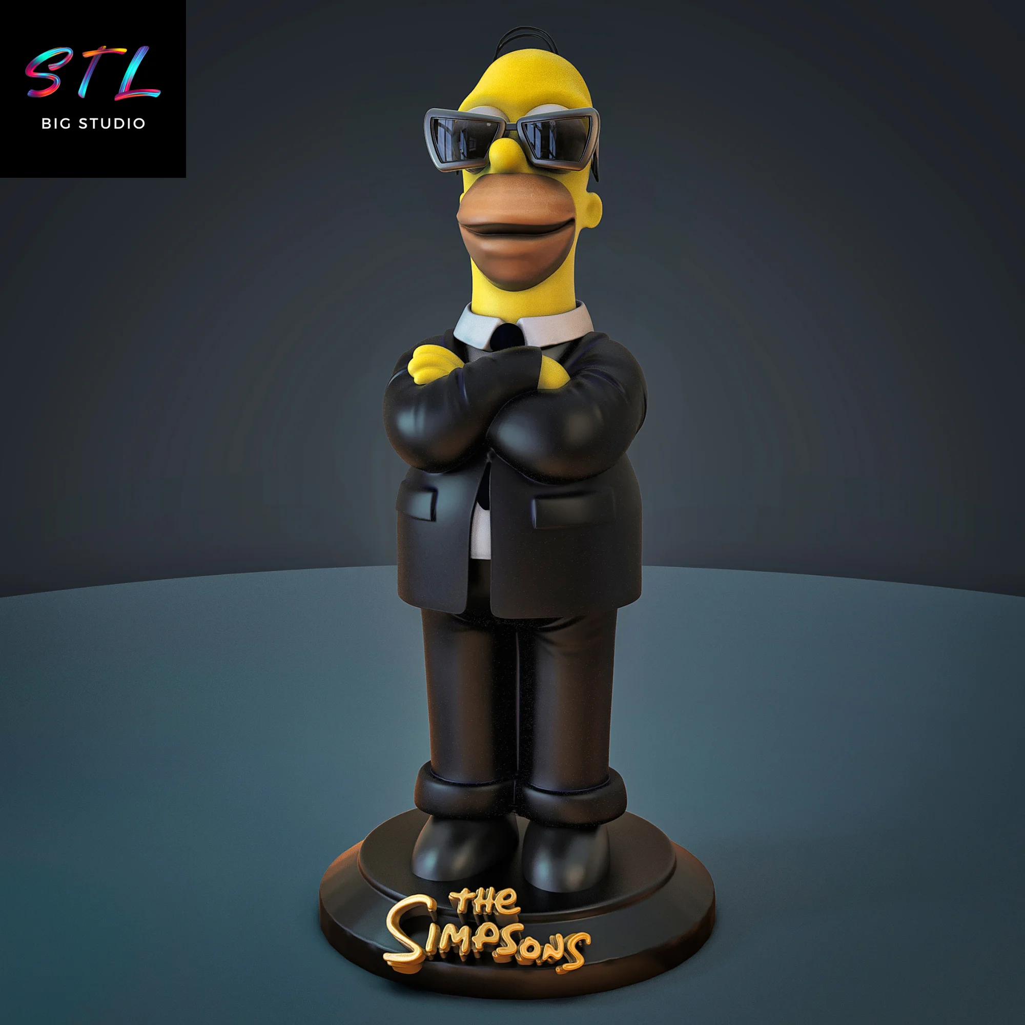 homer simpson stl men in black impresion 3d