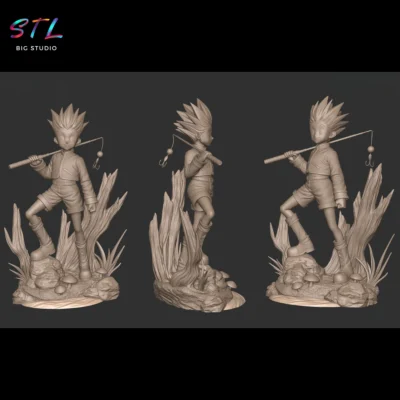 hunter x hunter stl gon freecss impresion 3d