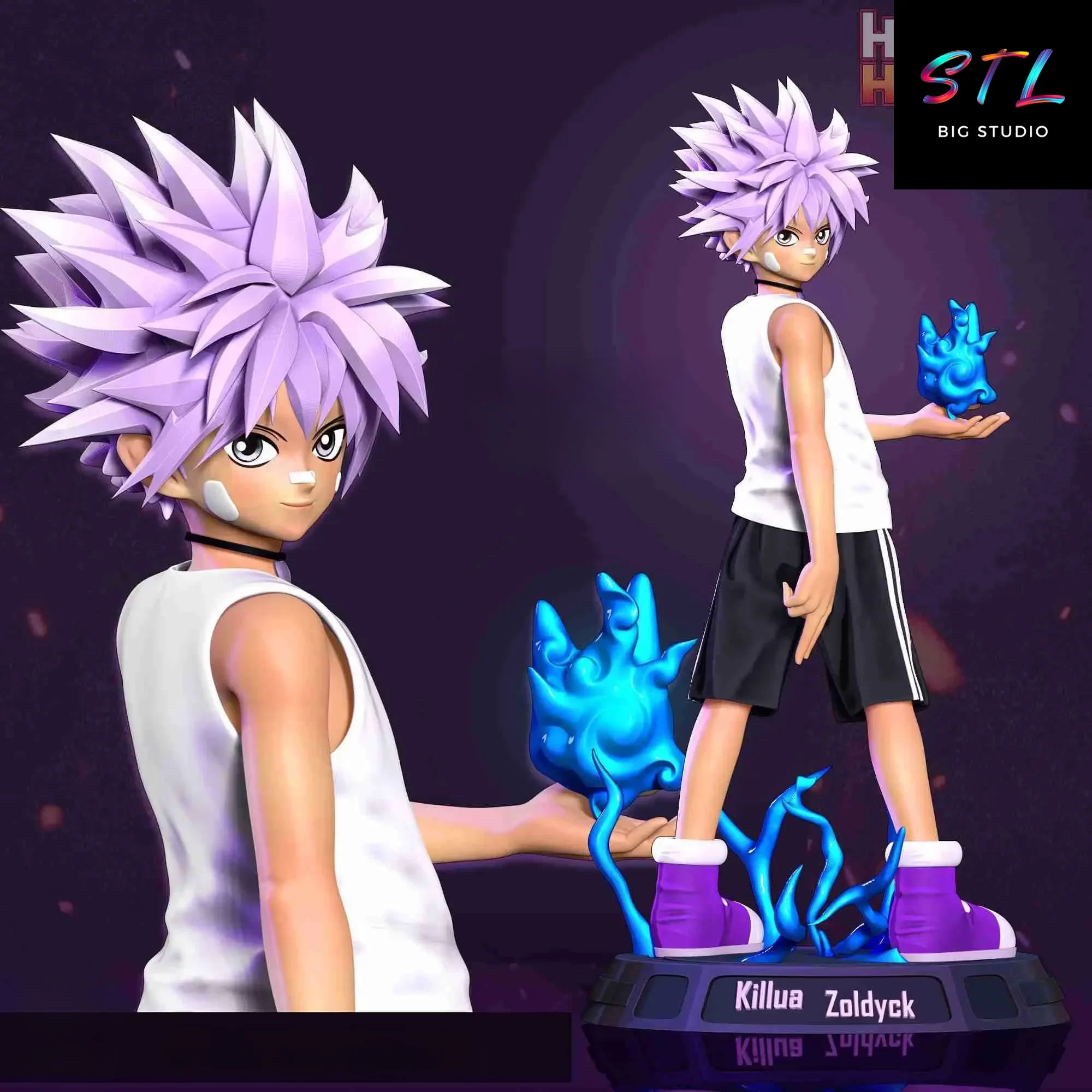 hunter x hunter stl killua zoldyck 3d print hunter x hunter stl killua zoldyck 3d print