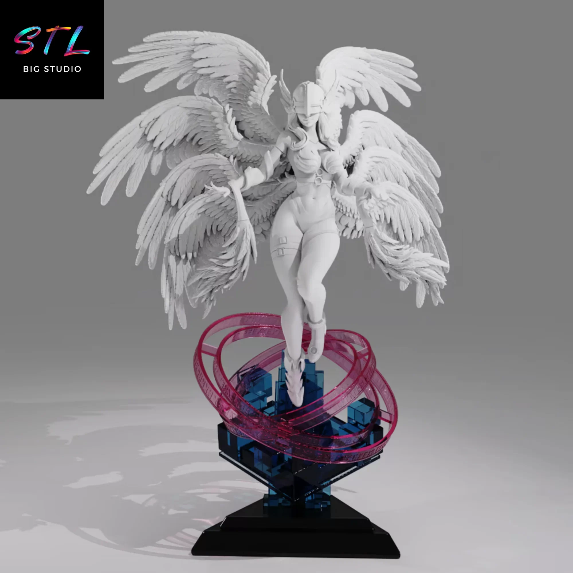 imprimir 3d angewomon stl digimon figura imprimir 3d angewomon stl digimon figura