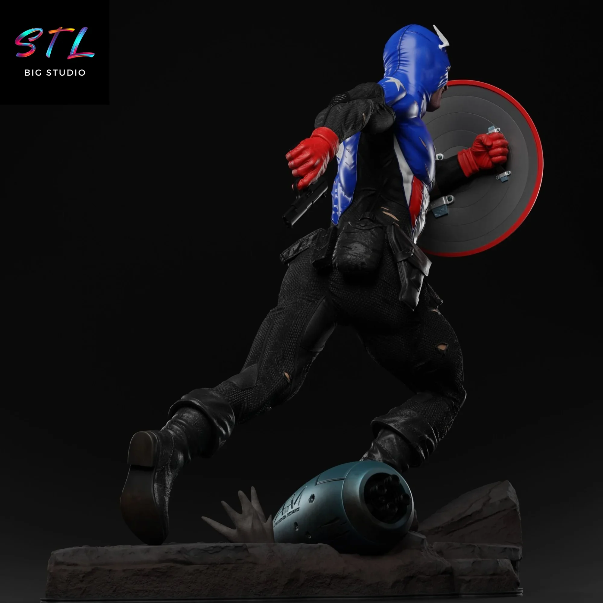 imprimir 3d capitan america bucky stl marvel imprimir 3d capitan america bucky stl marvel