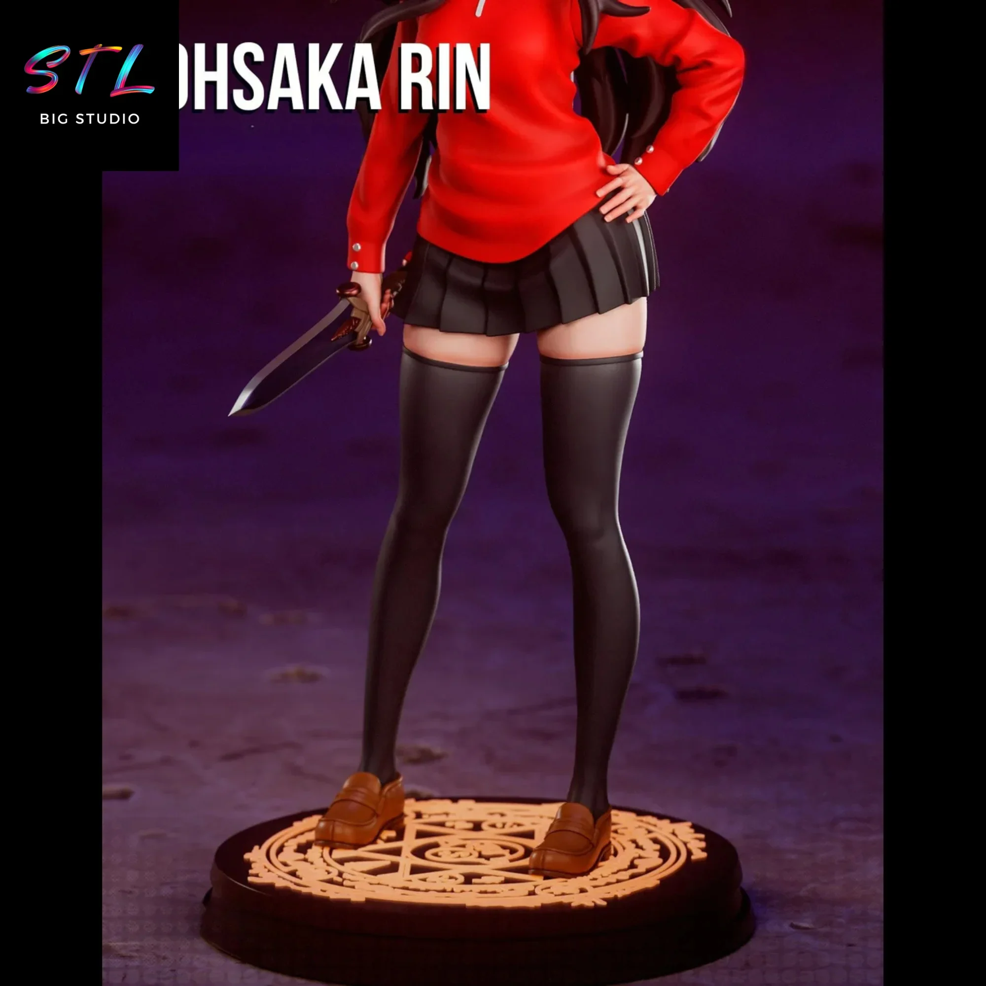 imprimir 3d fate stl rin tohsaka imprimir 3d fate stl rin tohsaka