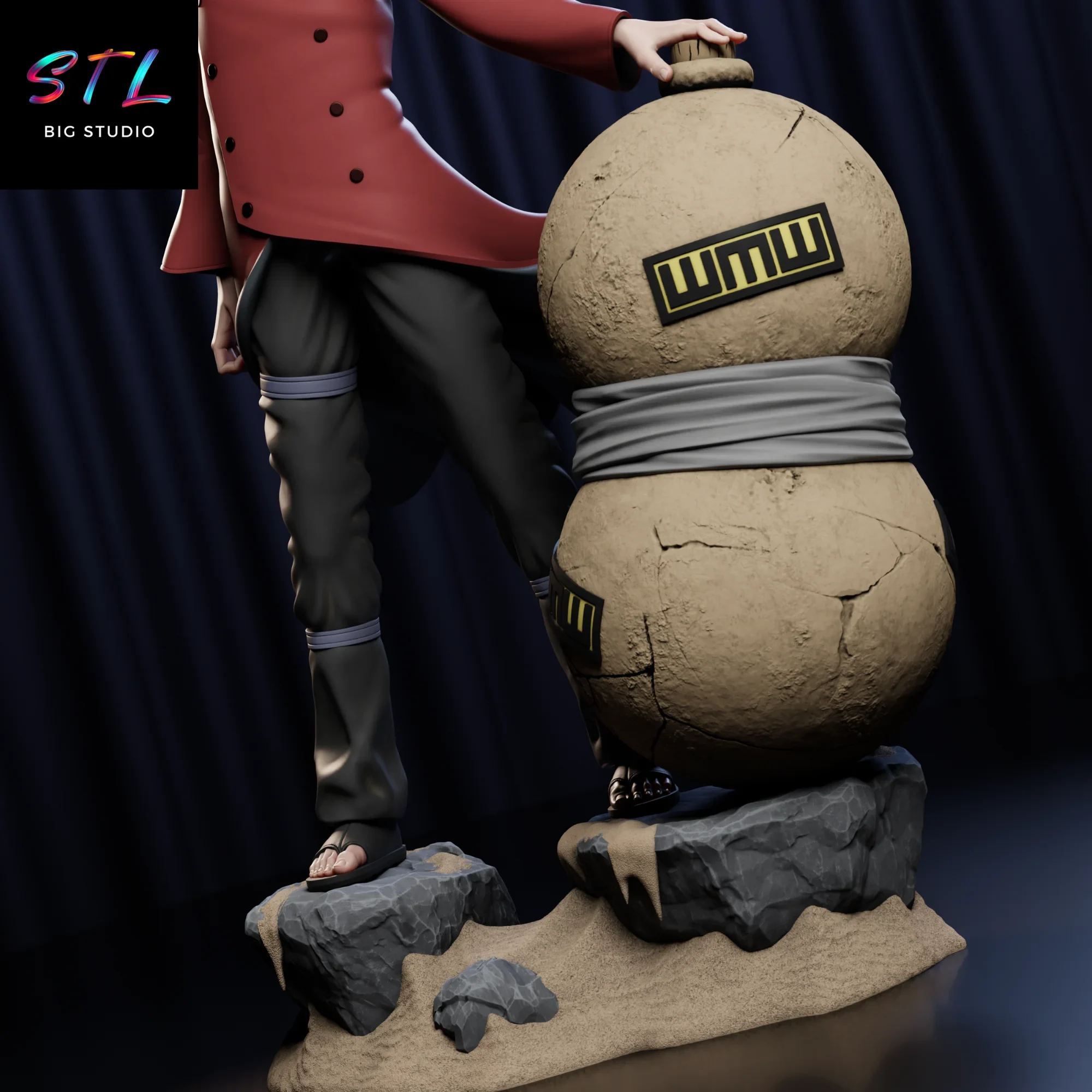 imprimir 3d gaara kazekage stl naruto figura anime imprimir 3d gaara kazekage stl naruto figura anime