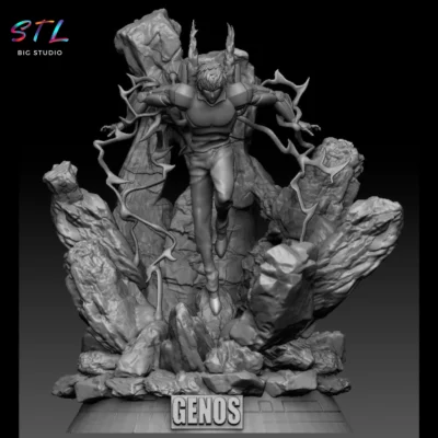 imprimir 3d genos one punch man stl anime