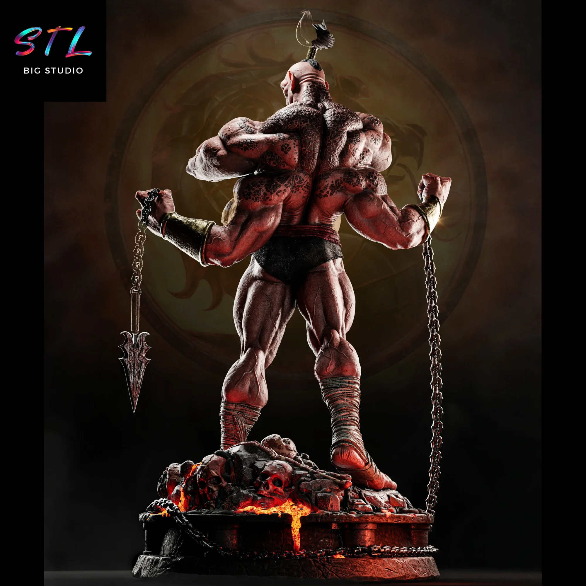 imprimir 3d goro stl figura mortal kombat imprimir 3d goro stl figura mortal kombat