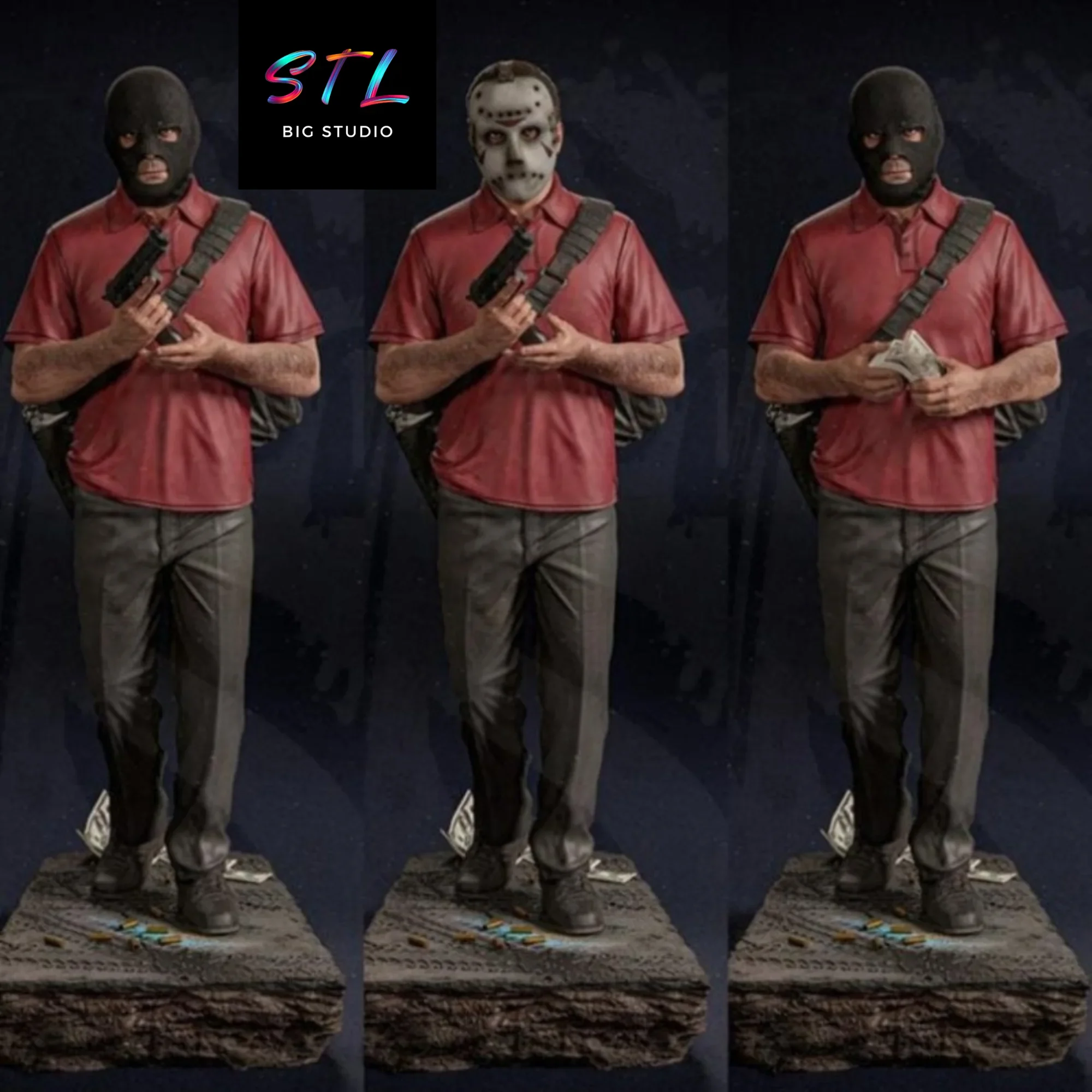imprimir 3d grand theft auto V stl figura diorama imprimir 3d grand theft auto V stl figura diorama