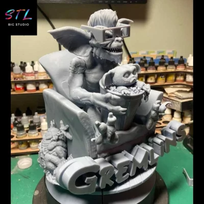 imprimir 3d gremlins stl diorama