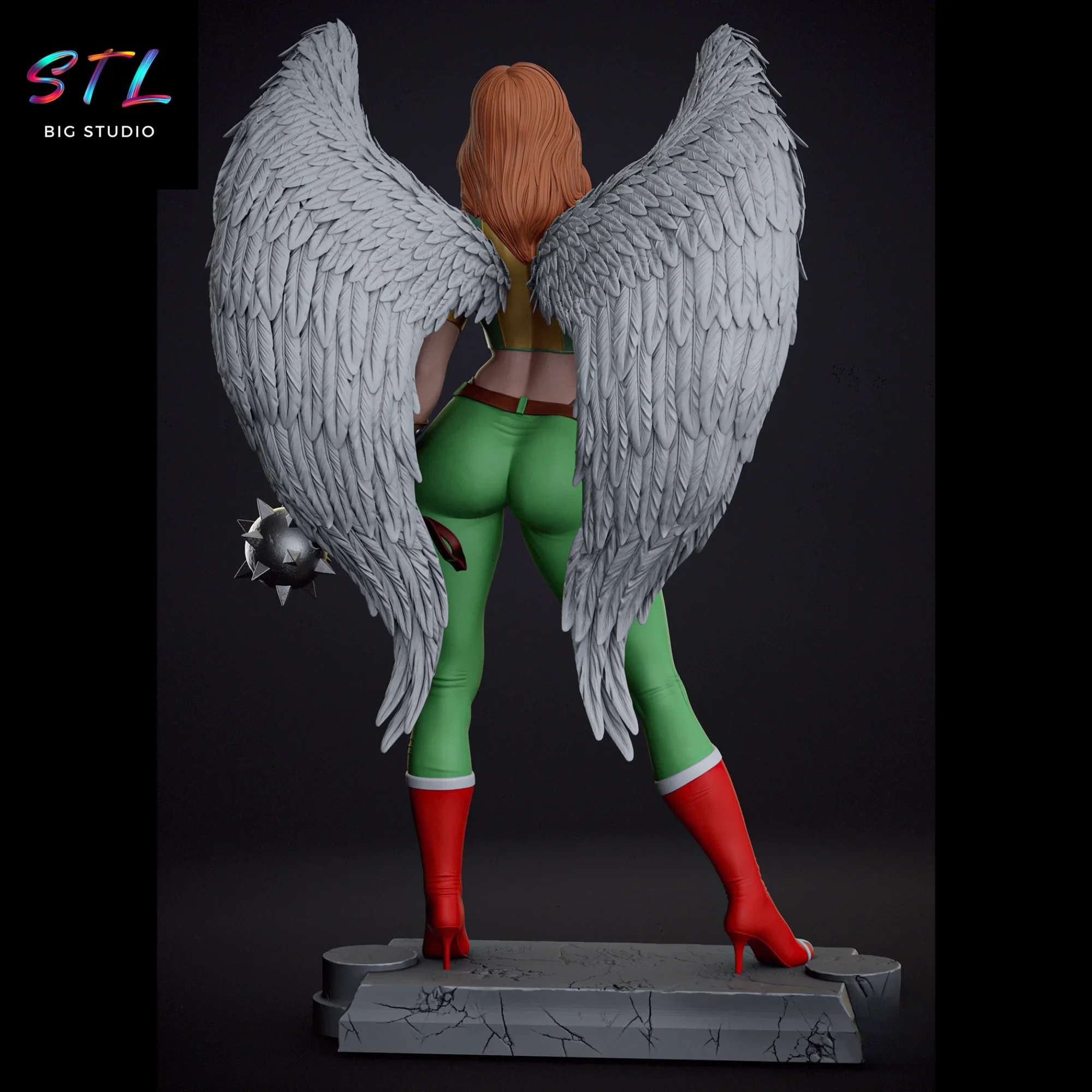 imprimir 3d hawkgirl stl heroina dc imprimir 3d hawkgirl stl heroina dc