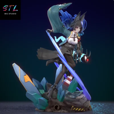 imprimir 3d hoshimi miyabi stl videojuegos zenless zone zero
