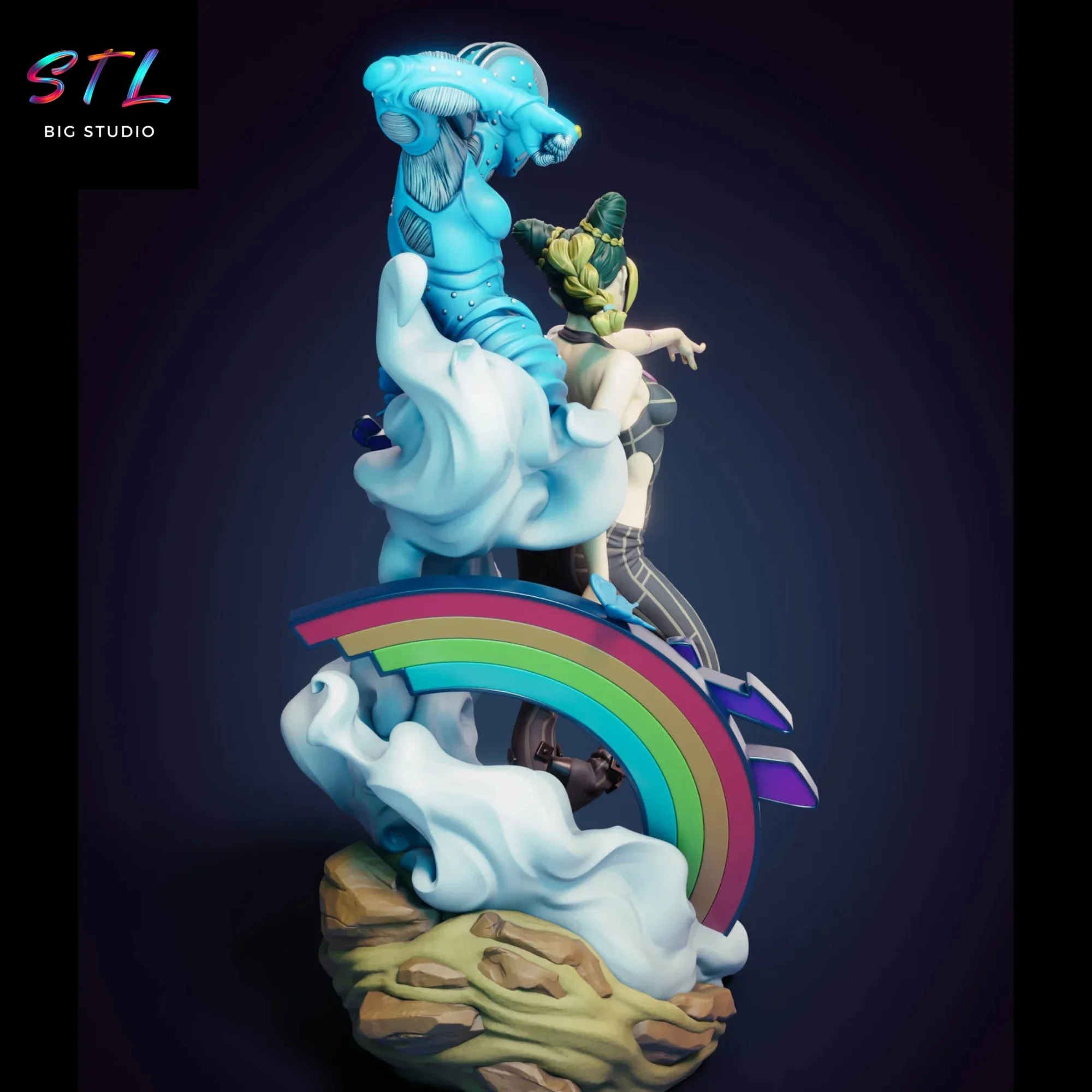 imprimir 3d jolyne cujoh stl jojo bizarre adventure diorama imprimir 3d jolyne cujoh stl jojo bizarre adventure diorama