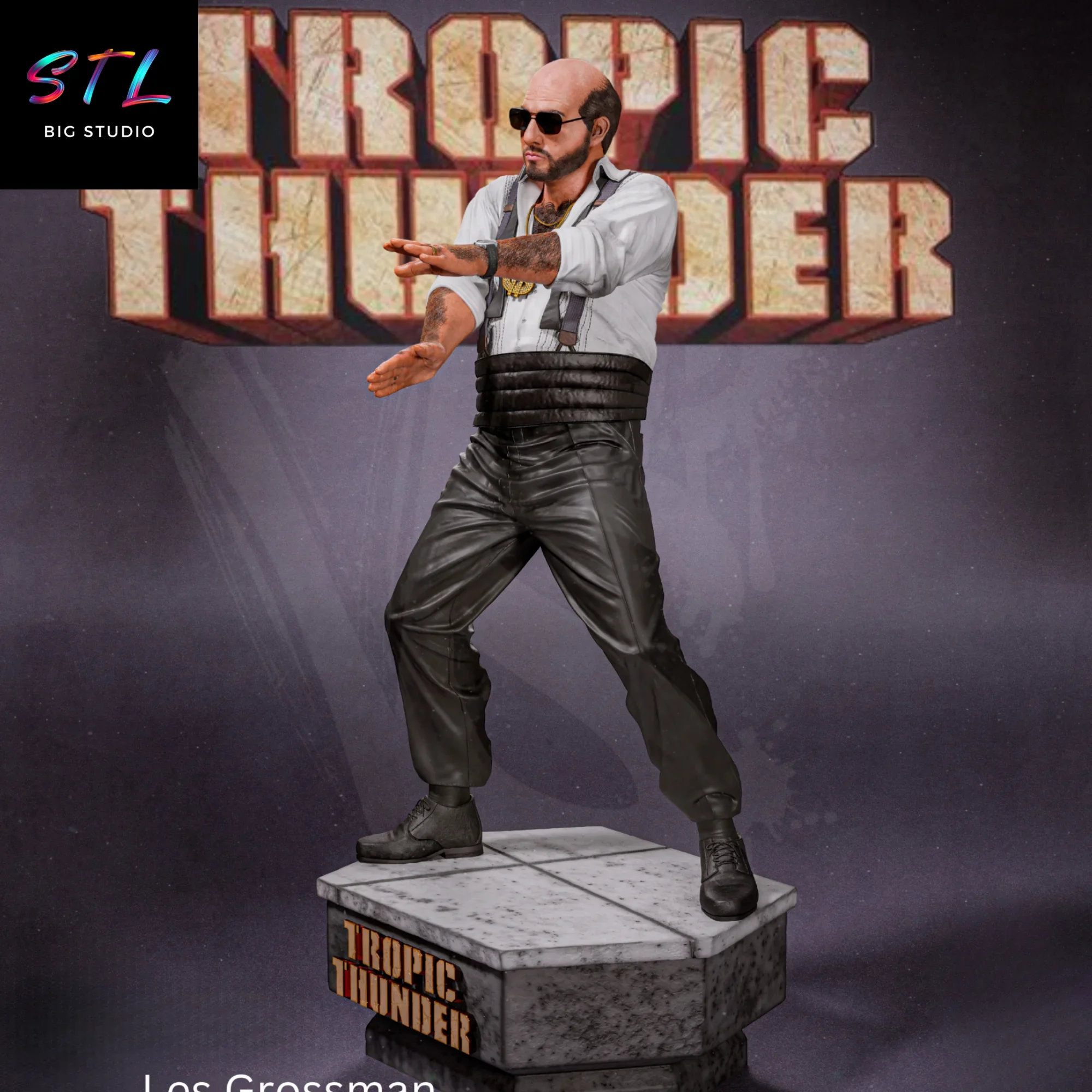 imprimir 3d les grossman stl figura tropic thunder imprimir 3d les grossman stl figura tropic thunder