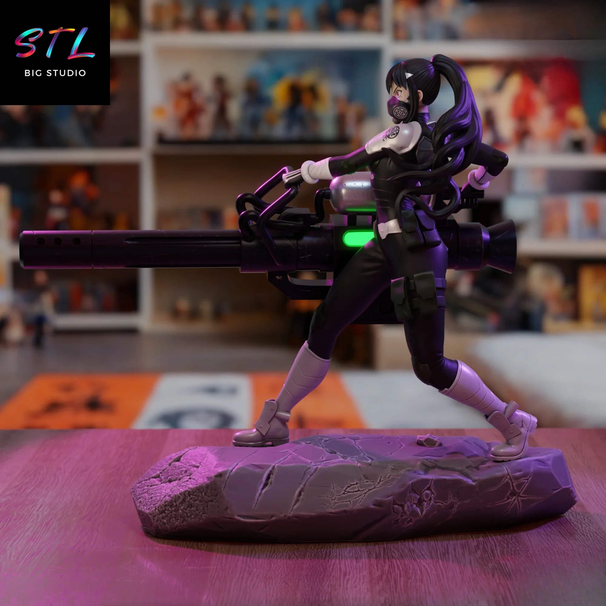 imprimir 3d mina ashiro stl diorama kaiju no 8 imprimir 3d mina ashiro stl diorama kaiju no 8