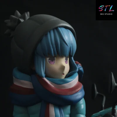 imprimir 3d rin shima stl diorama yuru camp