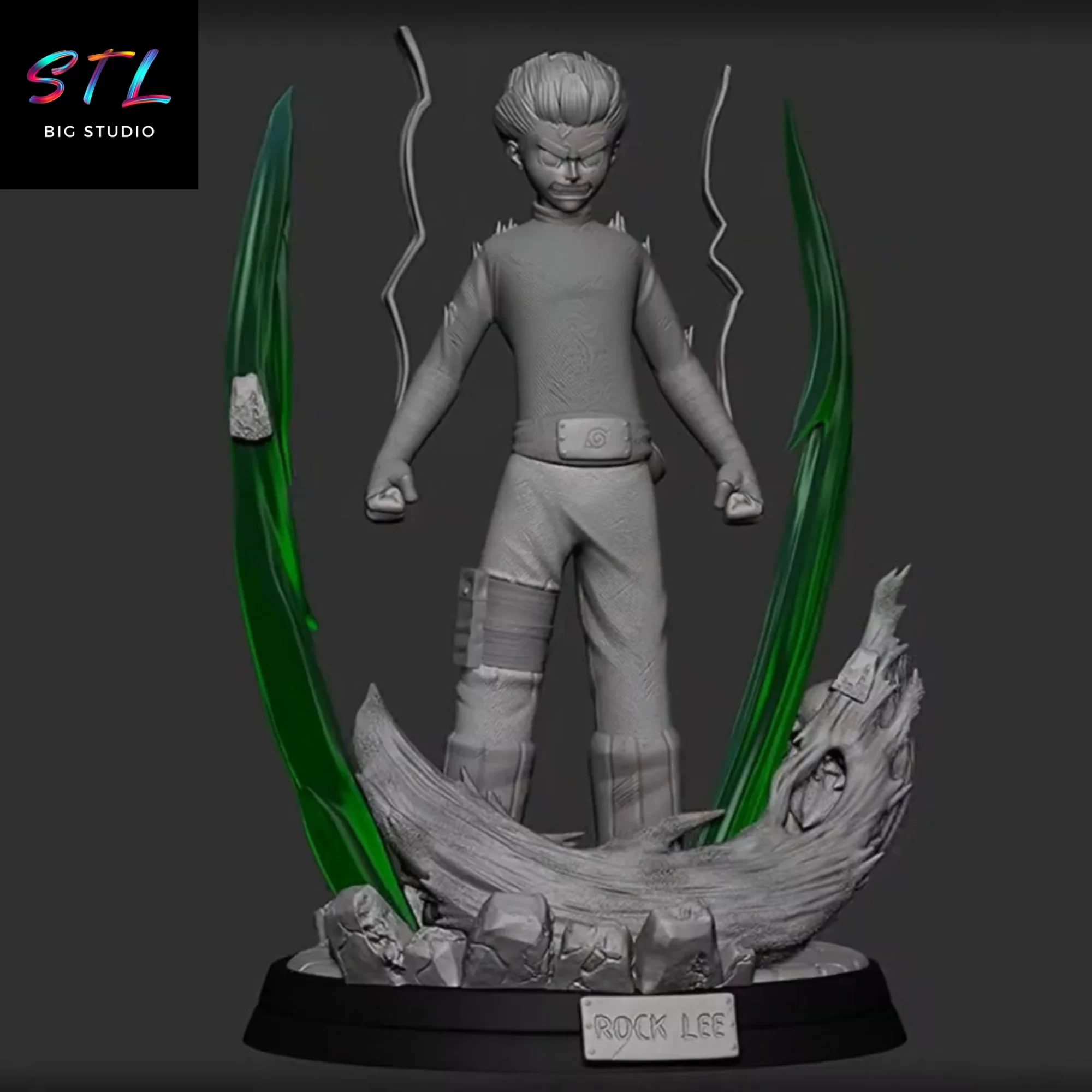 imprimir 3d rock lee stl naruto shippuden figura imprimir 3d rock lee stl naruto shippuden figura
