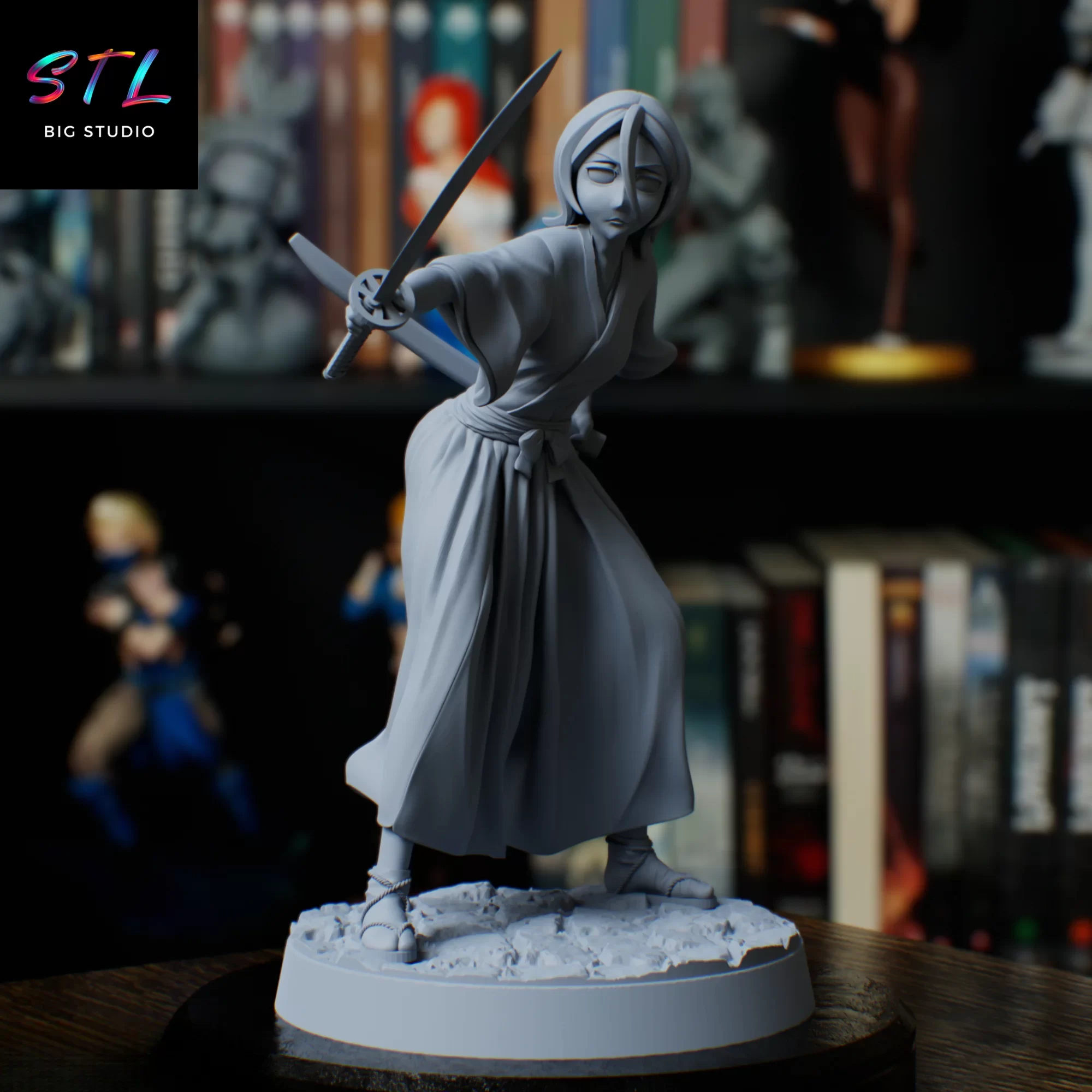 imprimir 3d rukia kuchiki stl bleach figura imprimir 3d rukia kuchiki stl bleach figura