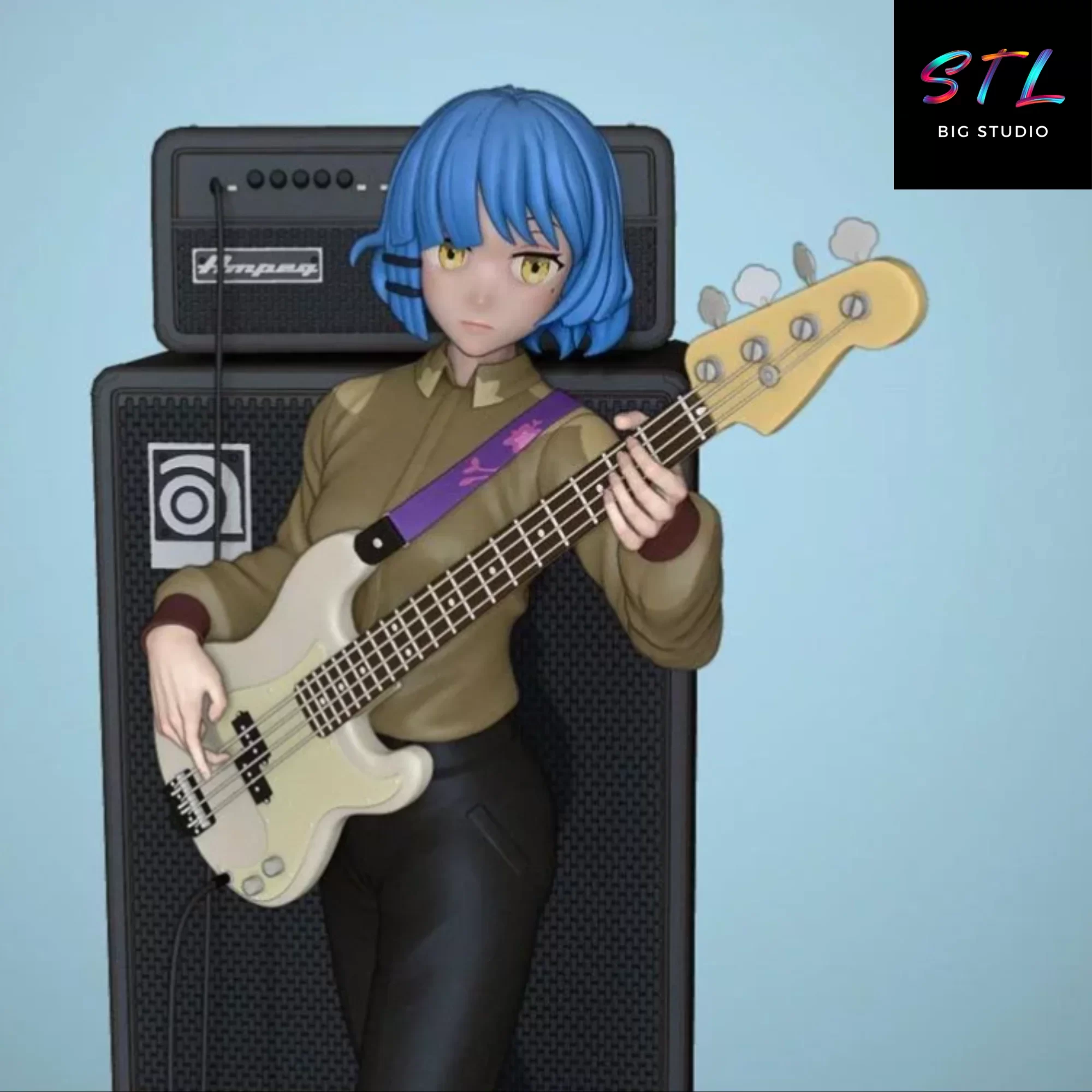 imprimir 3d ryou yamada stl bocchi the rock imprimir 3d ryou yamada stl bocchi the rock