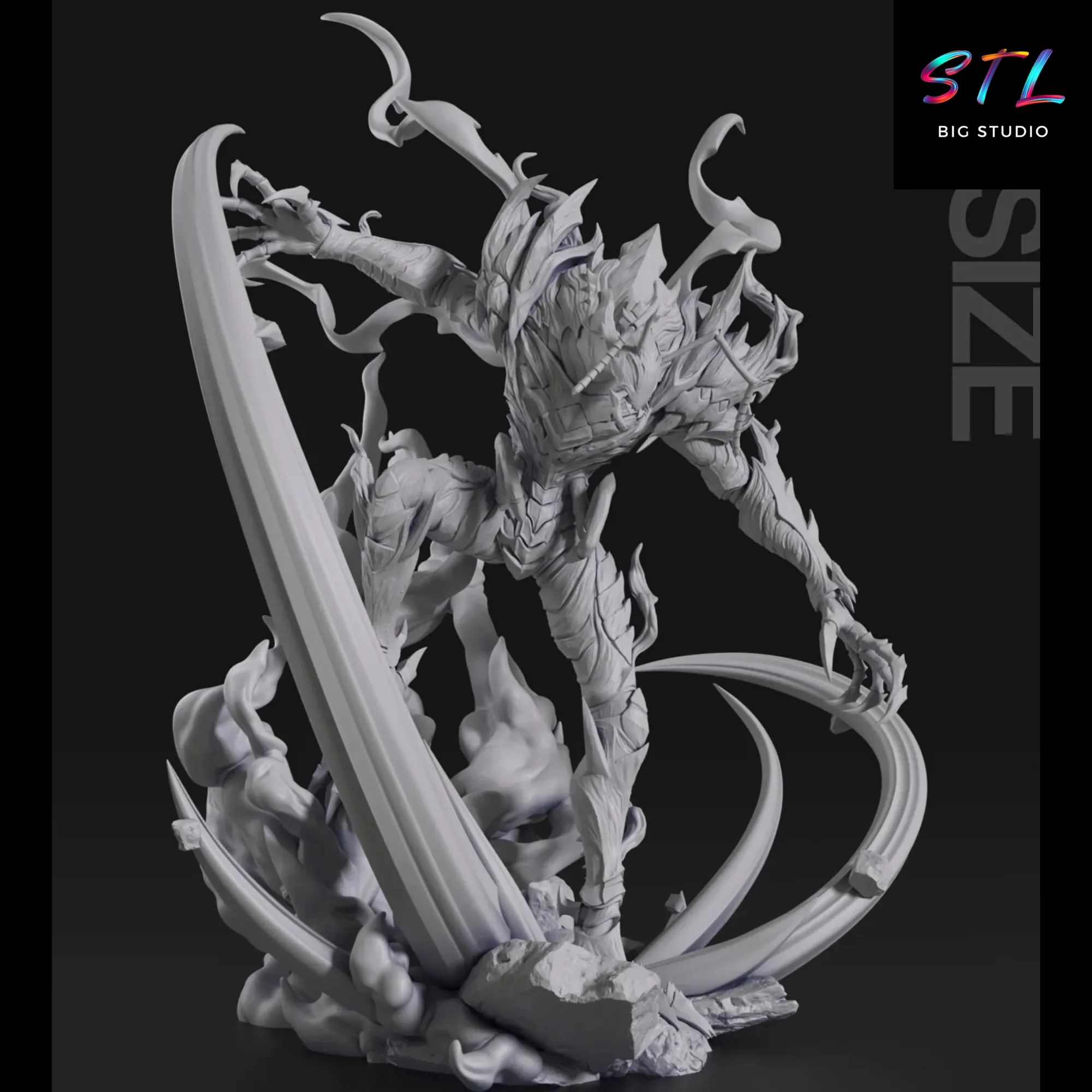 imprimir 3d shadow beru stl solo leveling figura imprimir 3d shadow beru stl solo leveling figura