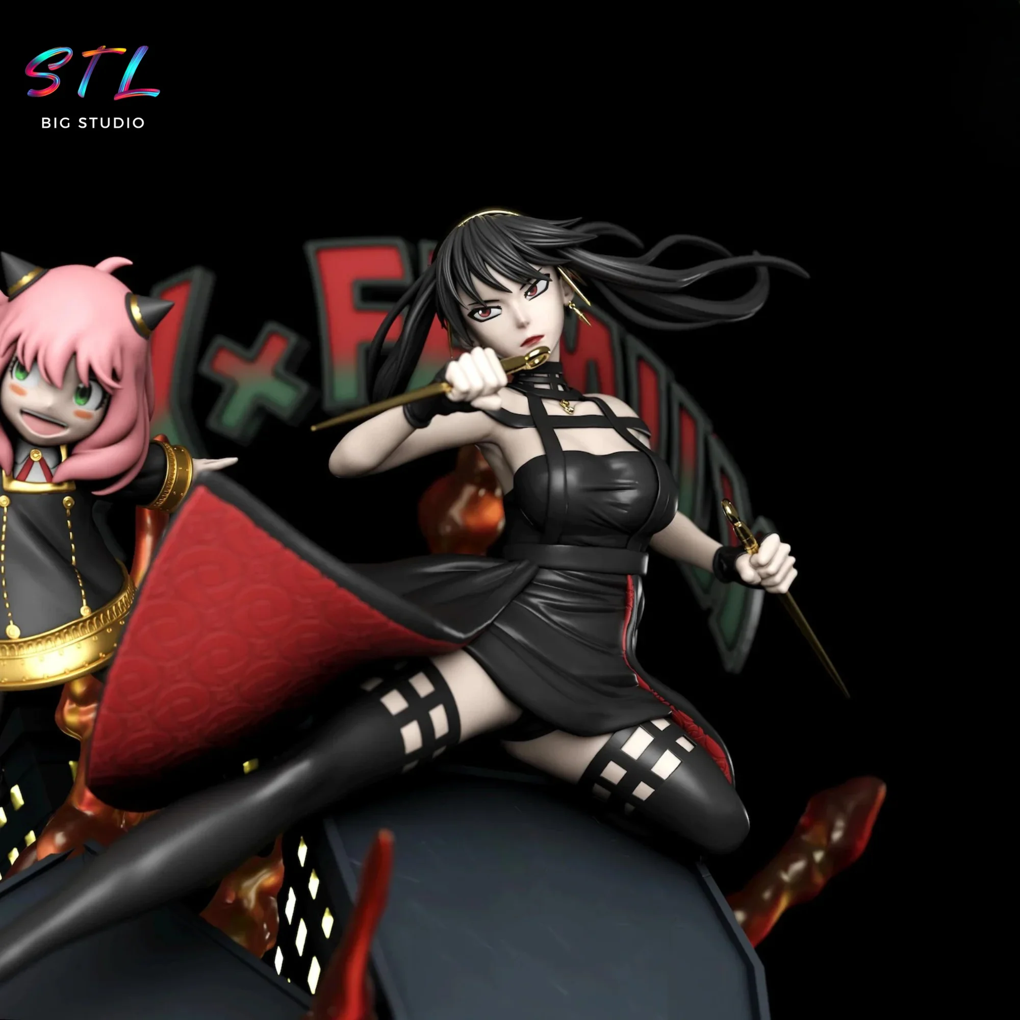 imprimir 3d stl spy x family figura diorama imprimir 3d stl spy x family figura diorama