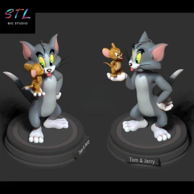 imprimir 3d tom y jerry stl figura