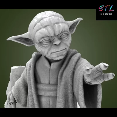 imprimir 3d yoda stl star wars figura