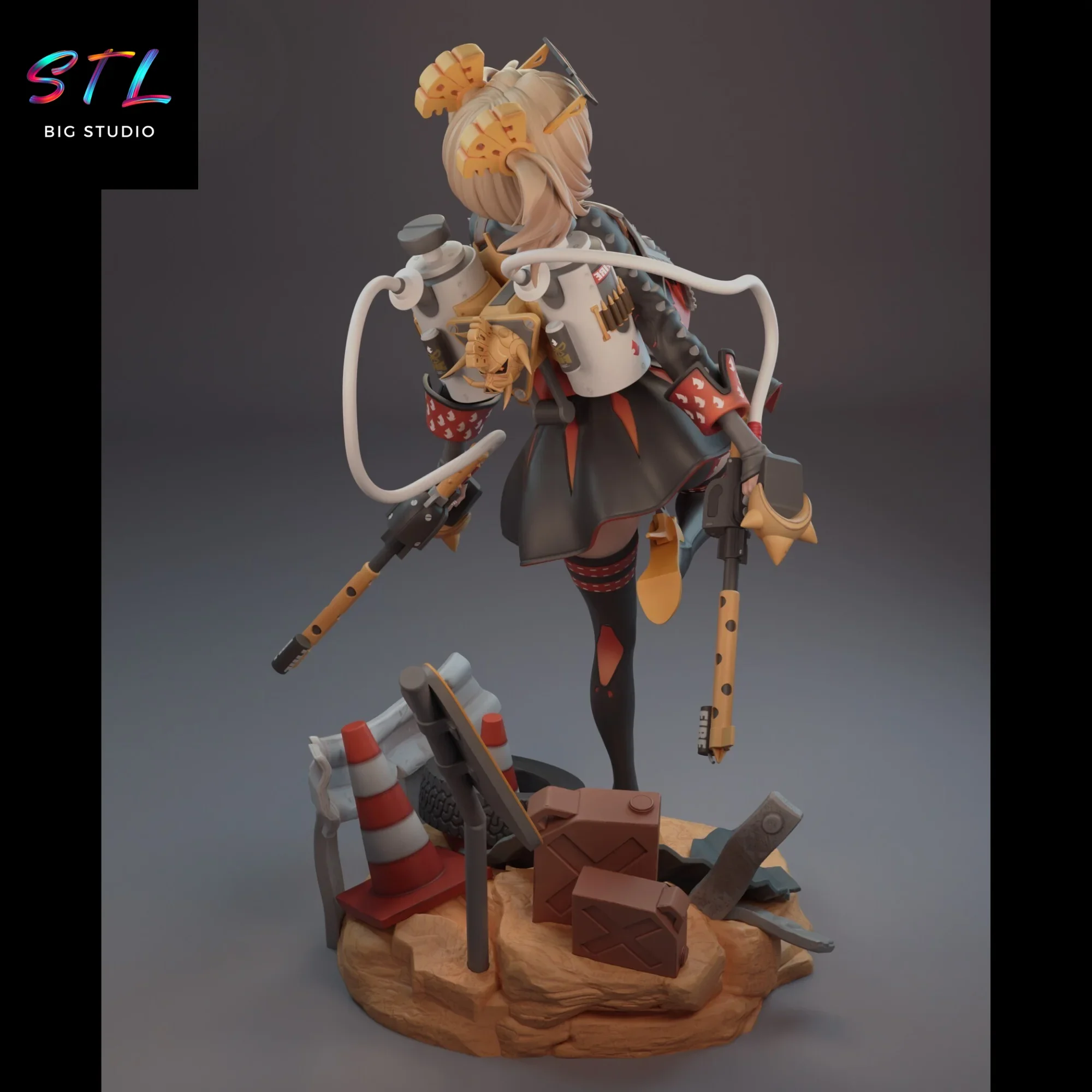 imprimir en 3d burnice white stl zenless zone zero diorama imprimir en 3d burnice white stl zenless zone zero diorama