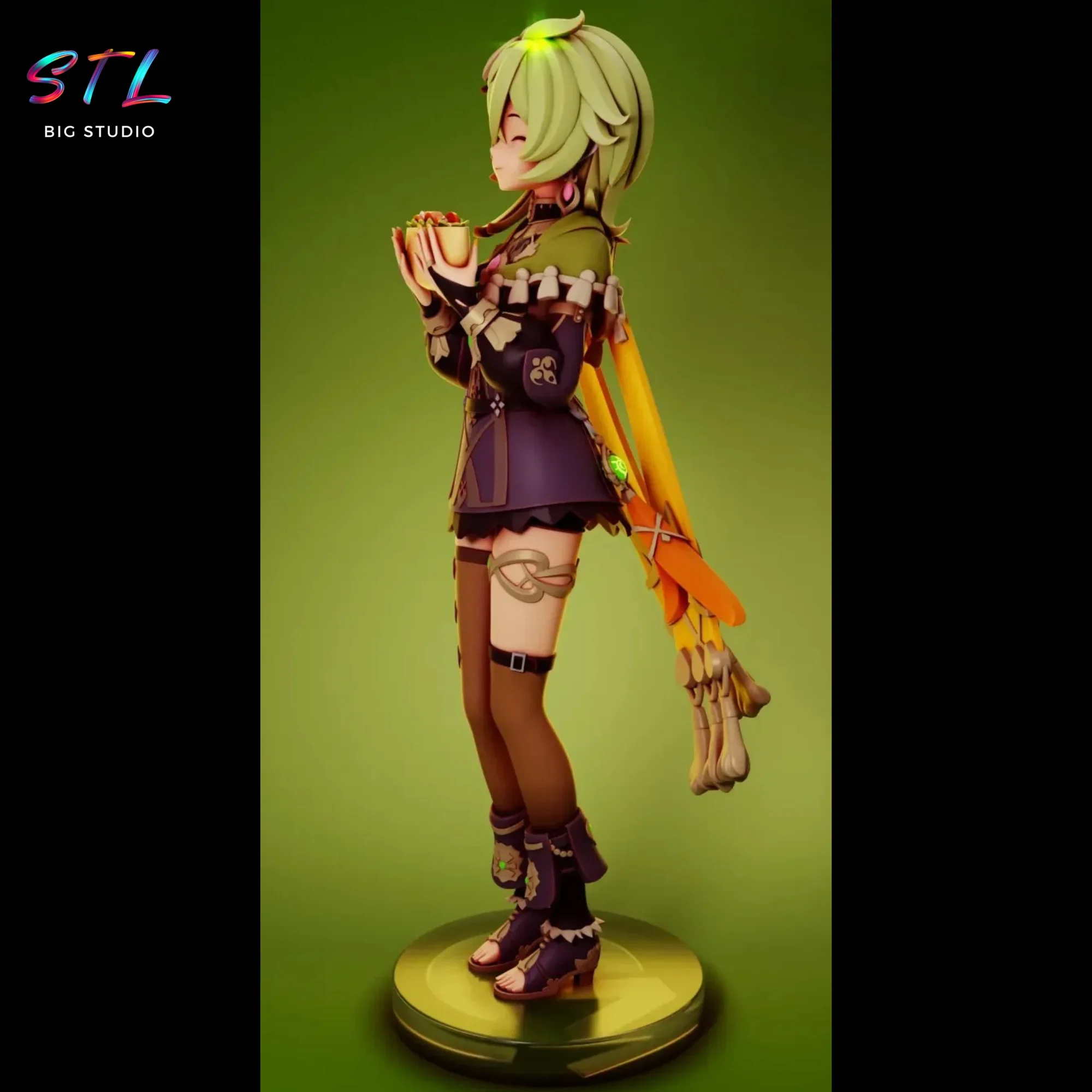 imprimir en 3d collei stl figura genshin impact imprimir en 3d collei stl figura genshin impact