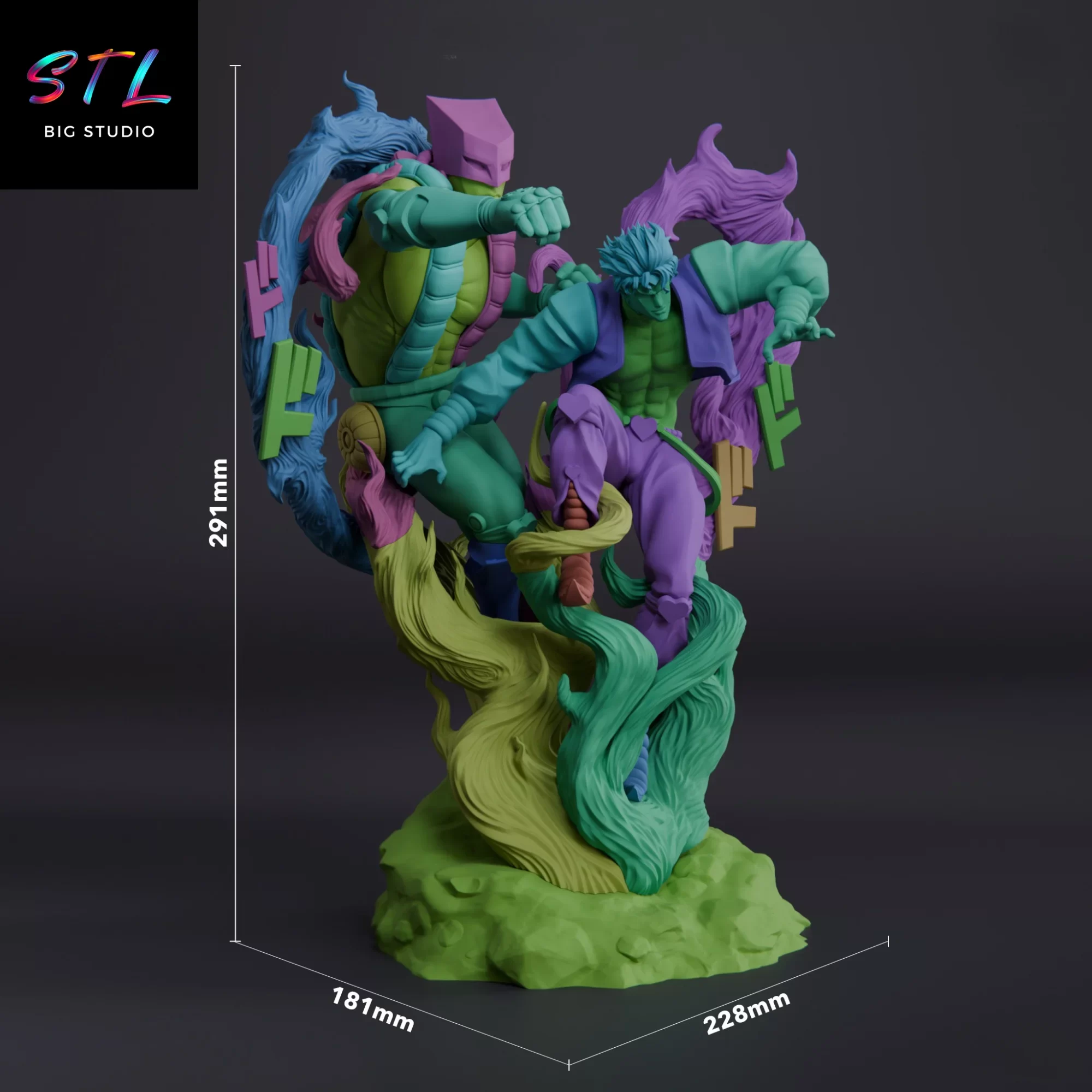 imprimir en 3d dio brando y stand stl jojo's bizarre adventure imprimir en 3d dio brando y stand stl jojo's bizarre adventure