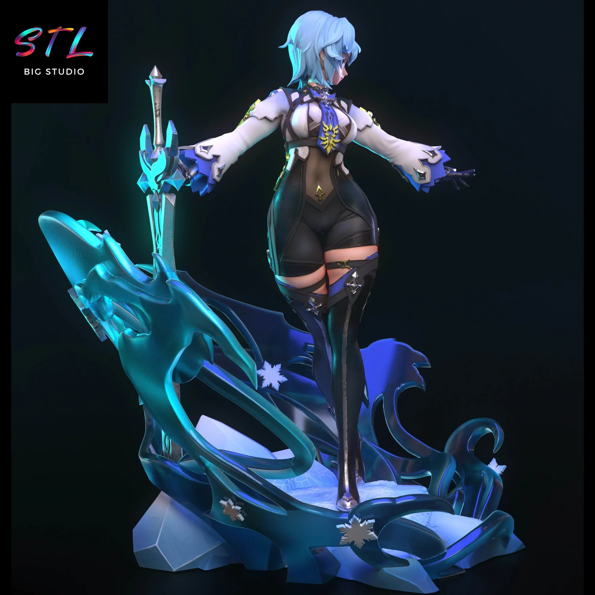 imprimir en 3d eula stl genshin impact diorama imprimir en 3d eula stl genshin impact diorama