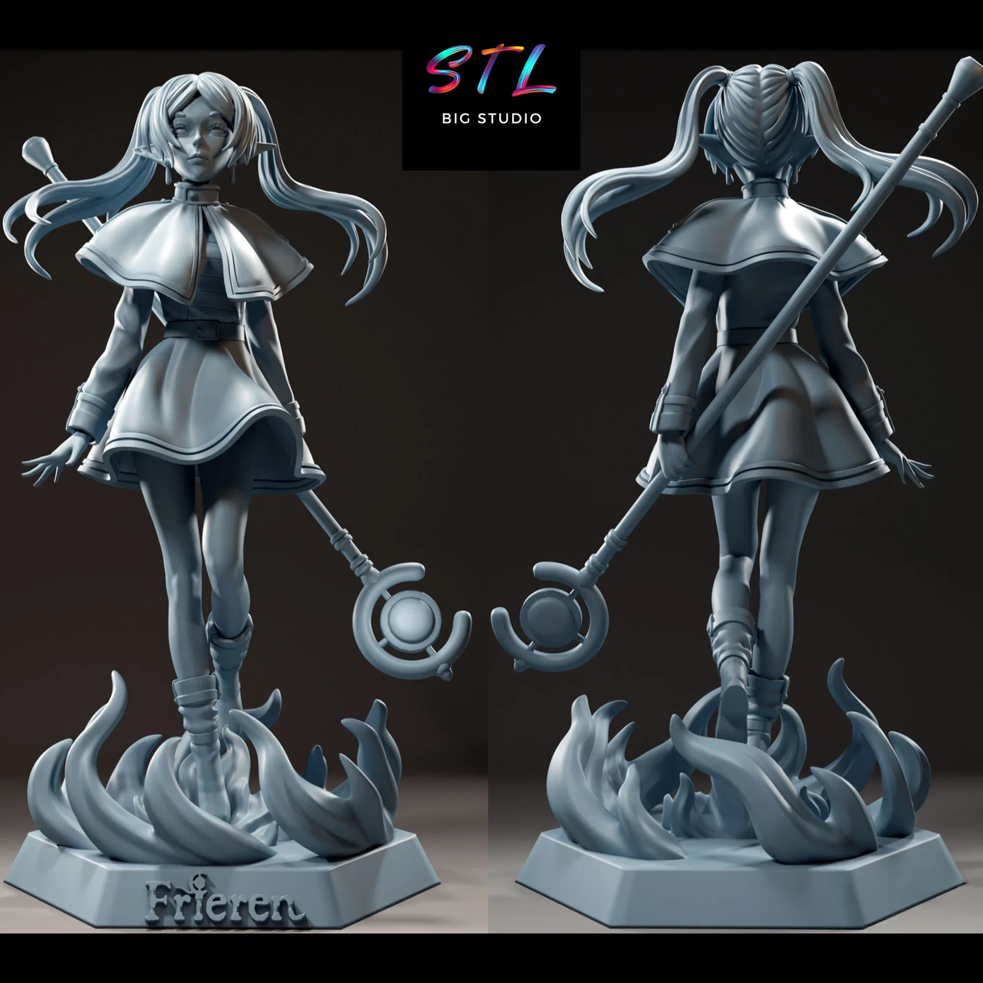 imprimir en 3d frieren stl anime elfa imprimir en 3d frieren stl anime elfa