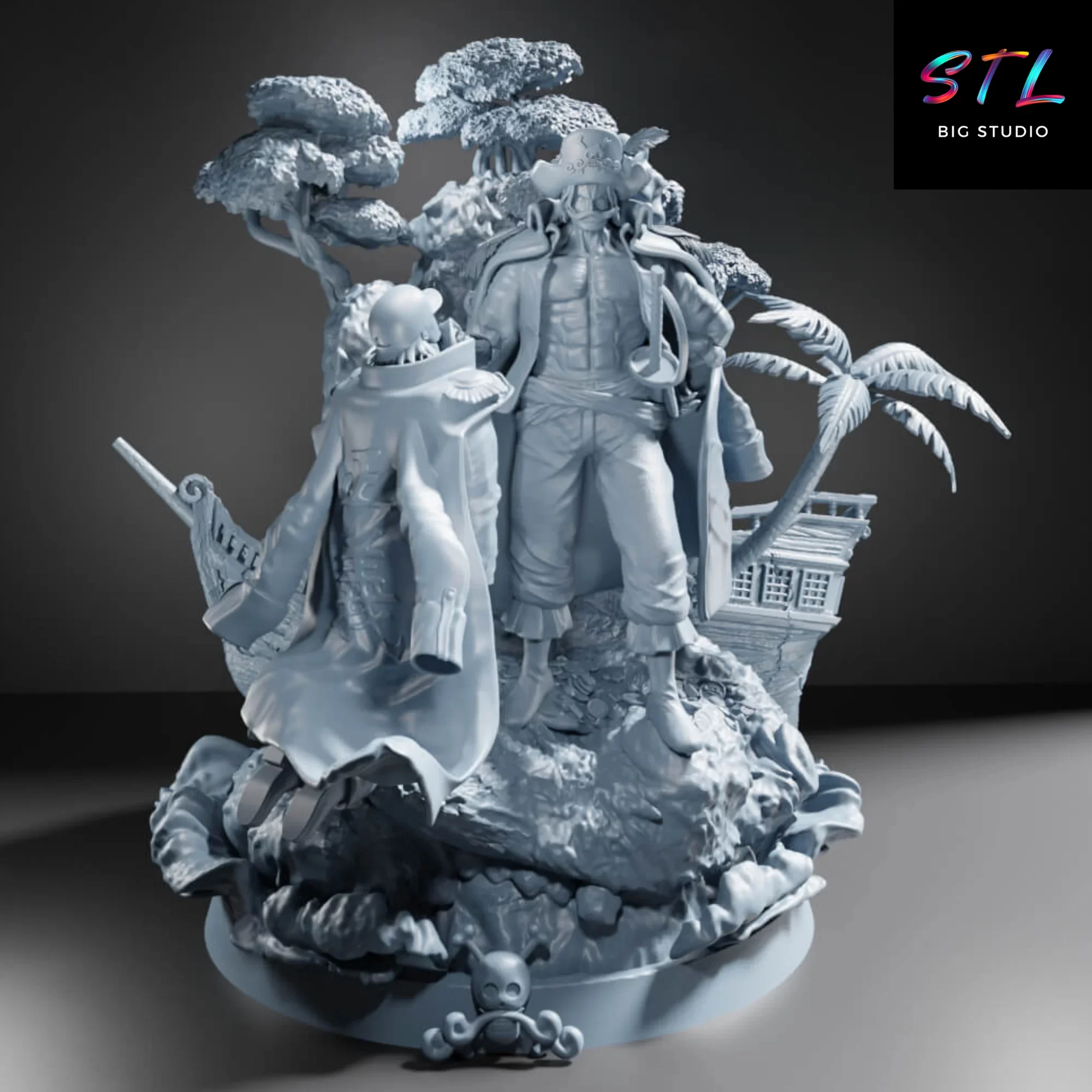 imprimir en 3d gol d roger stl figura one piece imprimir en 3d gol d roger stl figura one piece