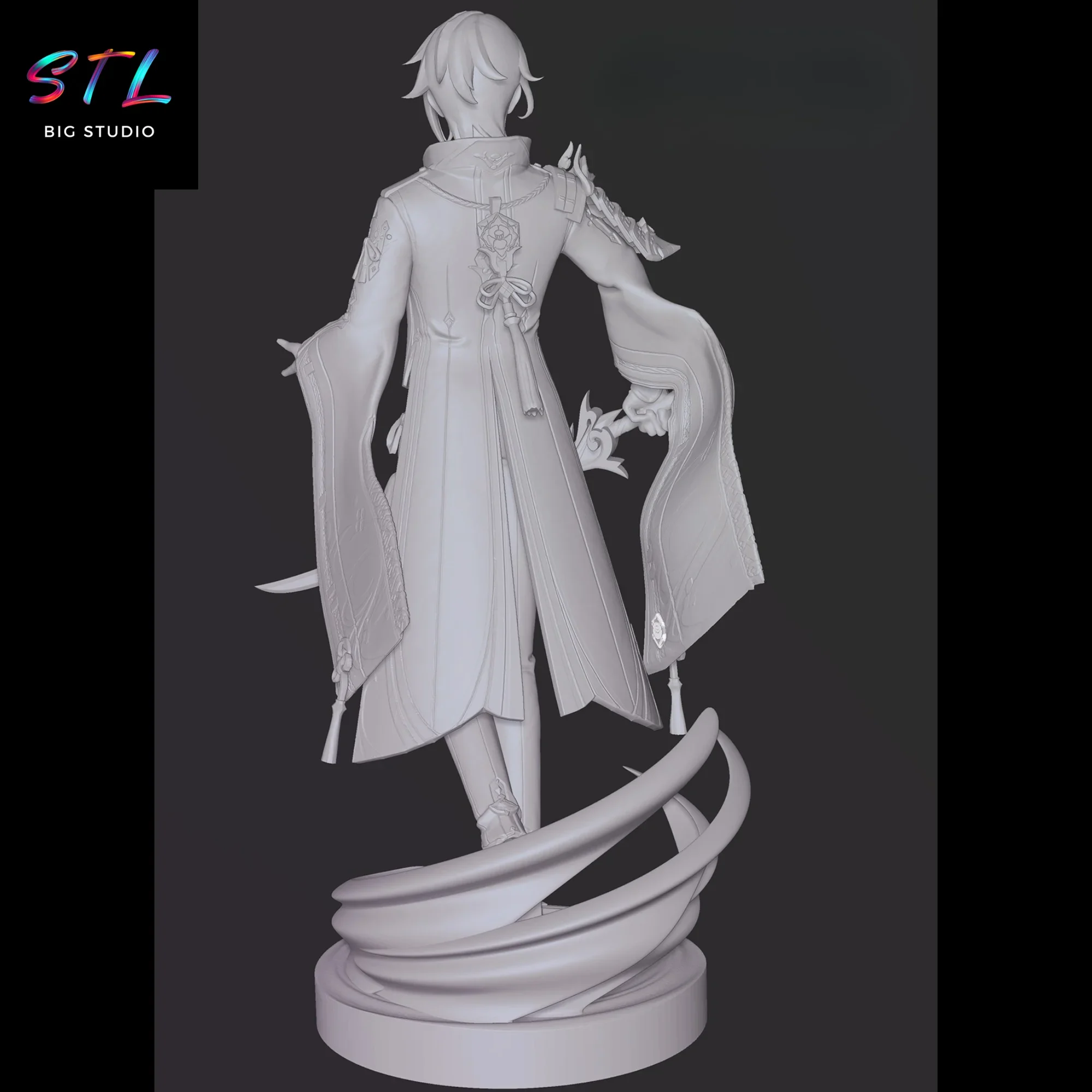 imprimir en 3d kamisato ayato stl figura genshin impact imprimir en 3d kamisato ayato stl figura genshin impact